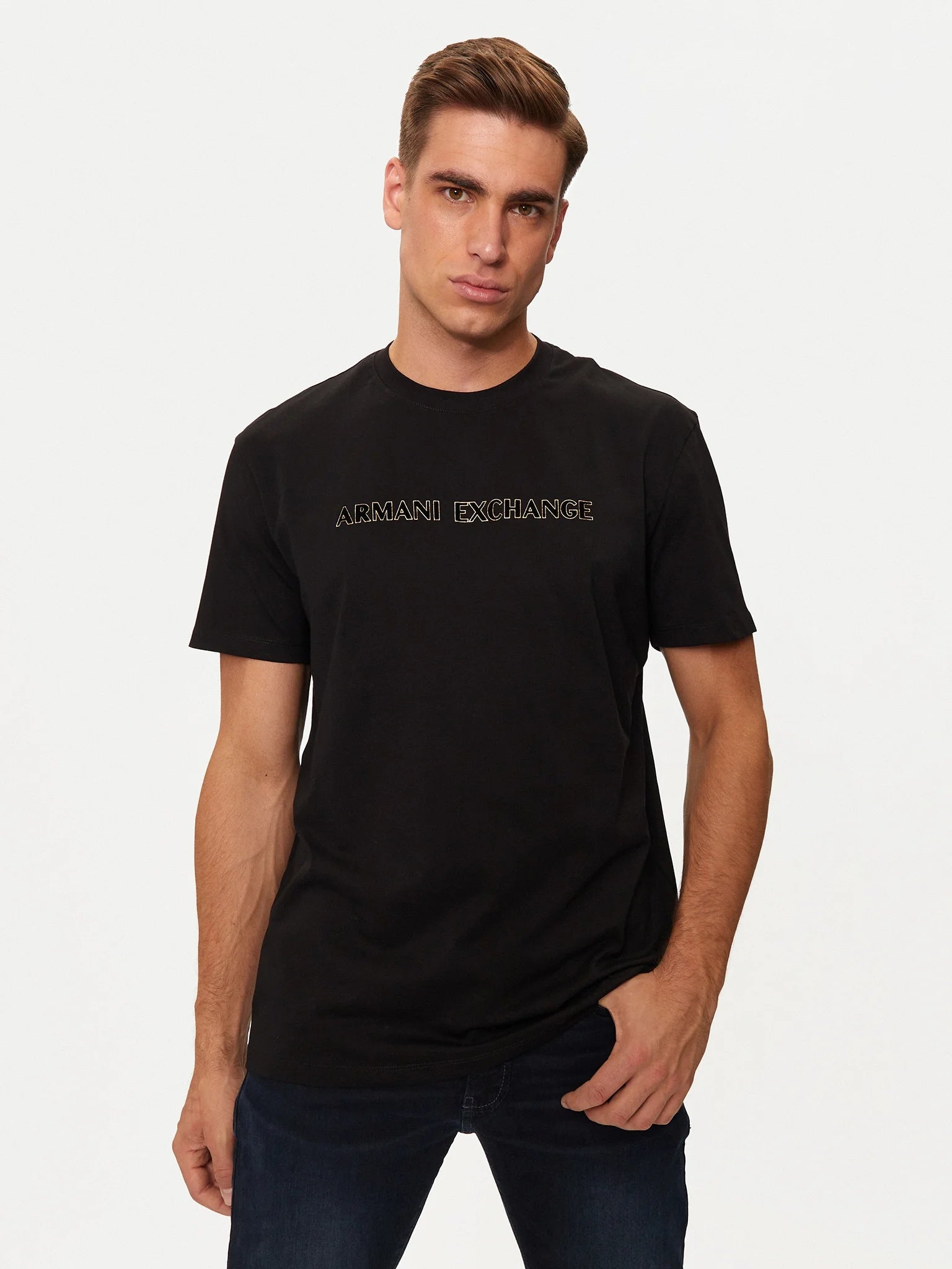 Armani Exchange T Shirt Xm000127 Af10356 Black Preto_shot2