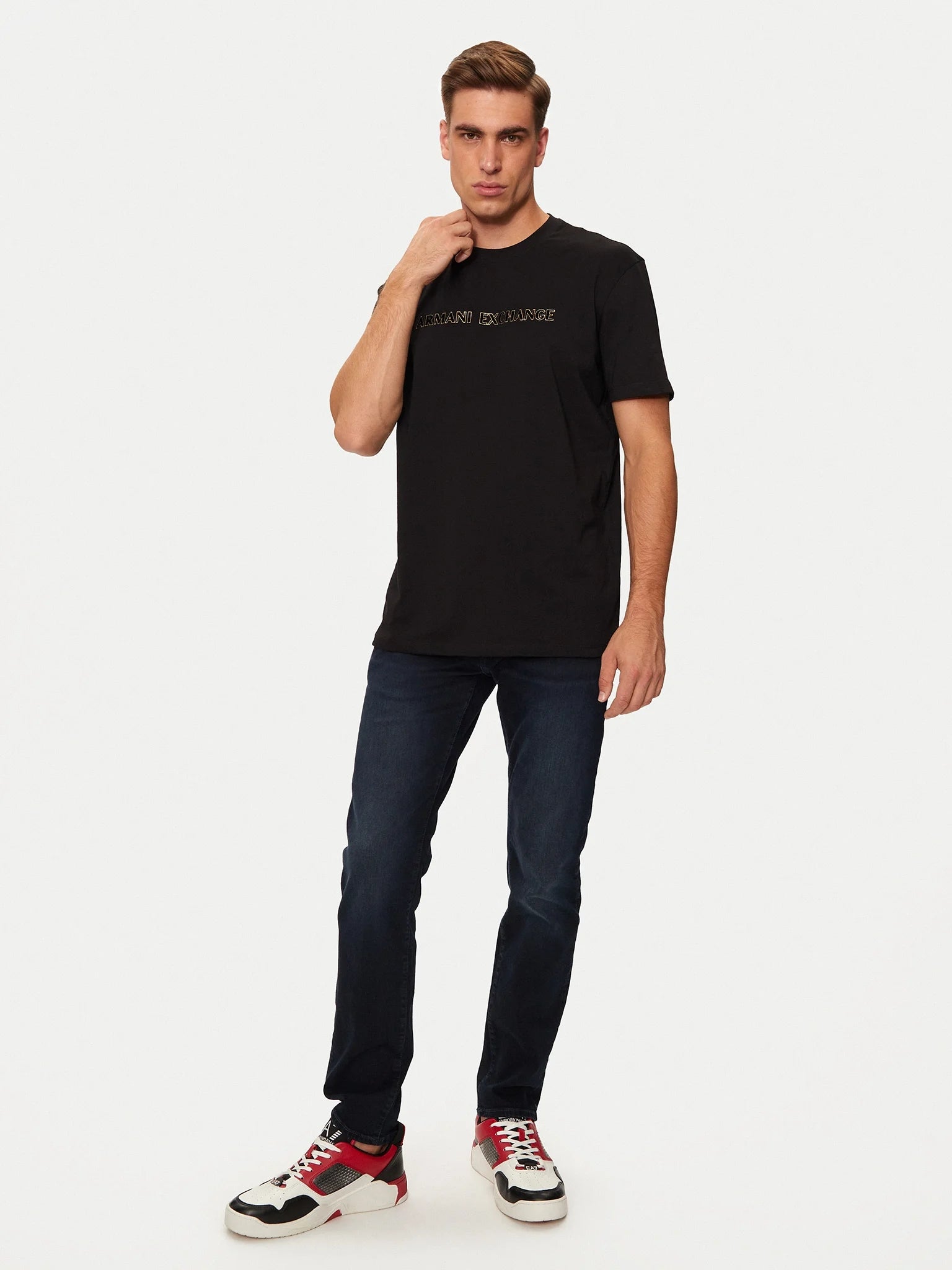 Armani Exchange T Shirt Xm000127 Af10356 Black Preto_shot5