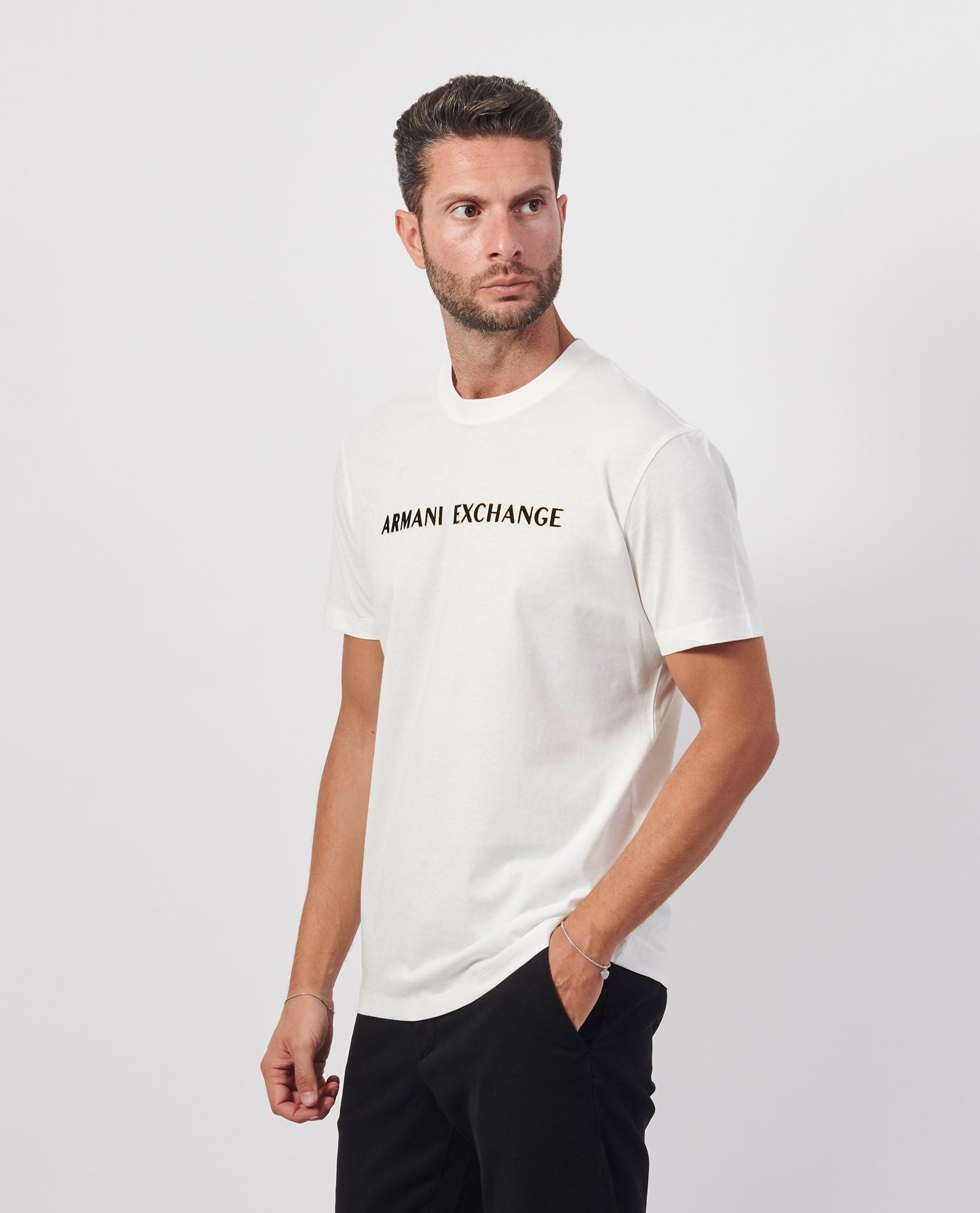 Armani Exchange T Shirt Xm000127 Af10356 White Branco_shot2