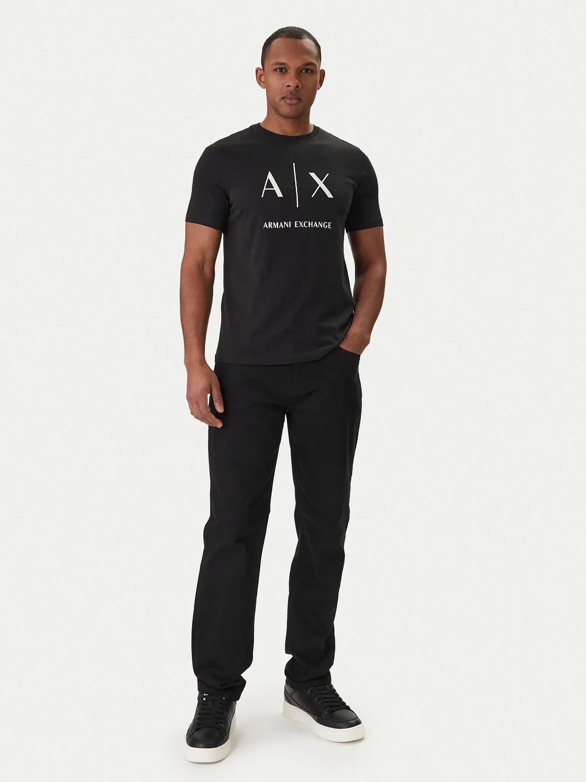 Armani Exchange T Shirt Xm002683 Af10356 Black Preto_shot2