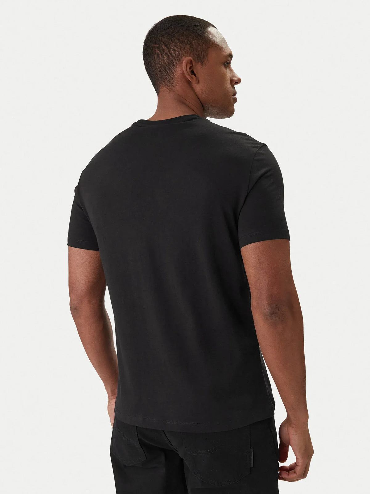 Armani Exchange T Shirt Xm002683 Af10356 Black Preto_shot4
