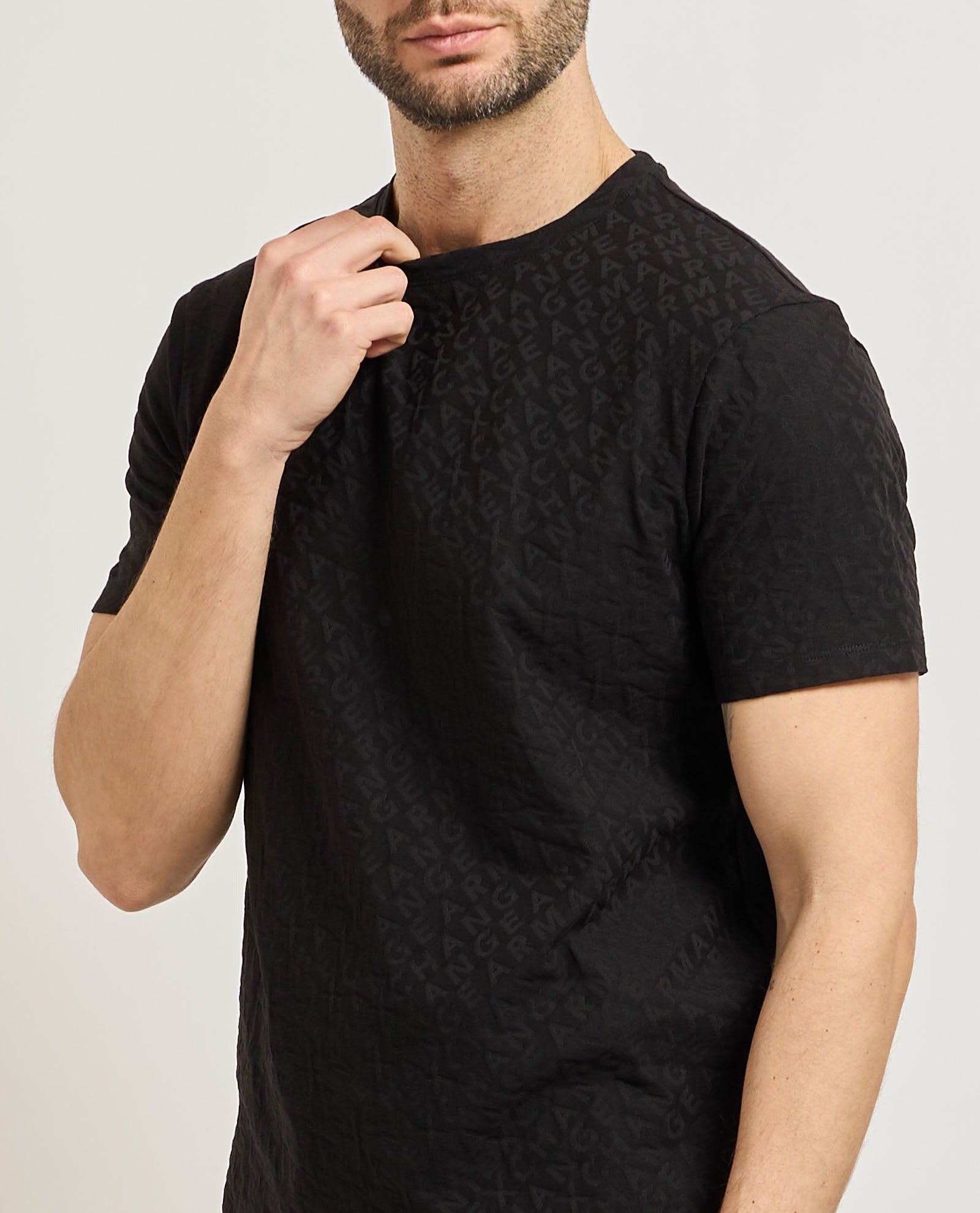 Armani Exchange T Shirt Xm002821 Af10337 Black Preto_shot1