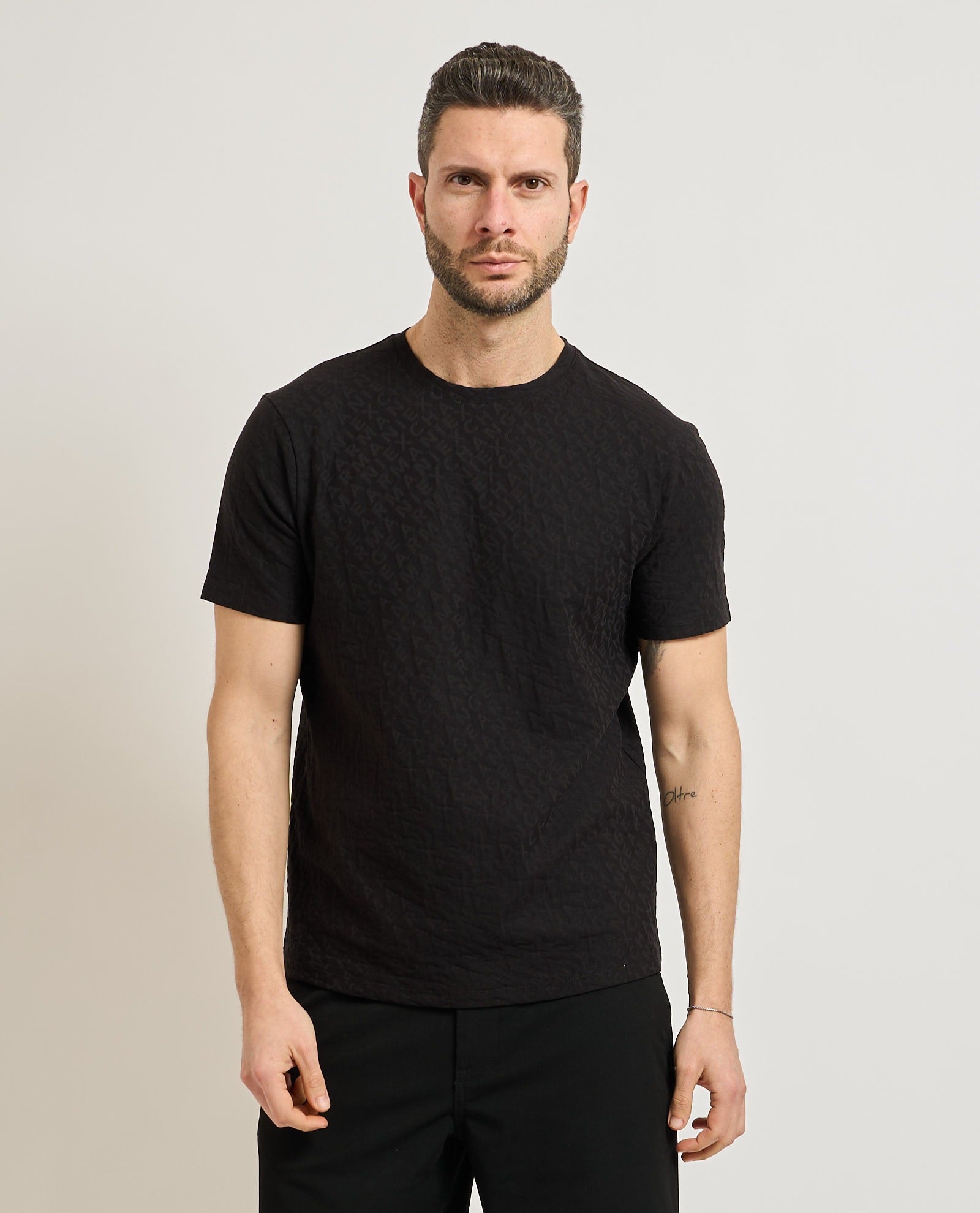 Armani Exchange T Shirt Xm002821 Af10337 Black Preto_shot3