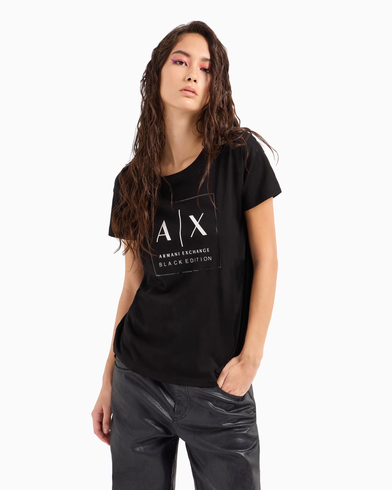 Armani Exchange T Shirt Xw000063 Af10359 Black Preto_shot2