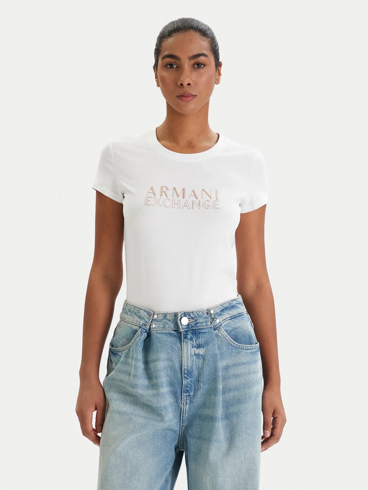 Armani Exchange T Shirt Xw001837 Af16294 White Branco_shot1
