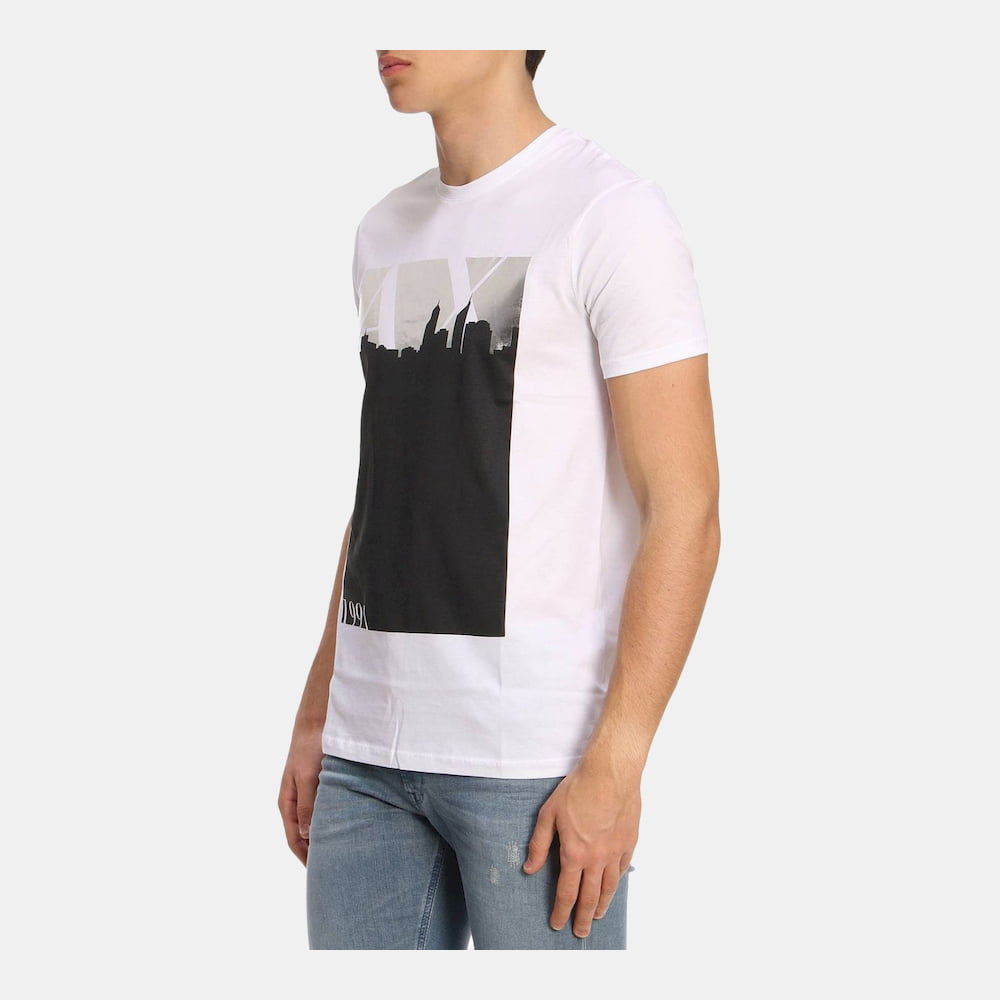 Armani Exchange T Shirt Ztal Zja5z White Branco Shot4