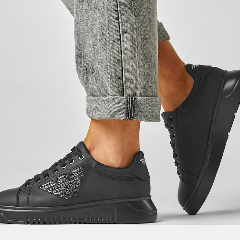 Armani Sapatilhas Emporio Sneakers Shoes X024 Xm520 Black Preto Shot14