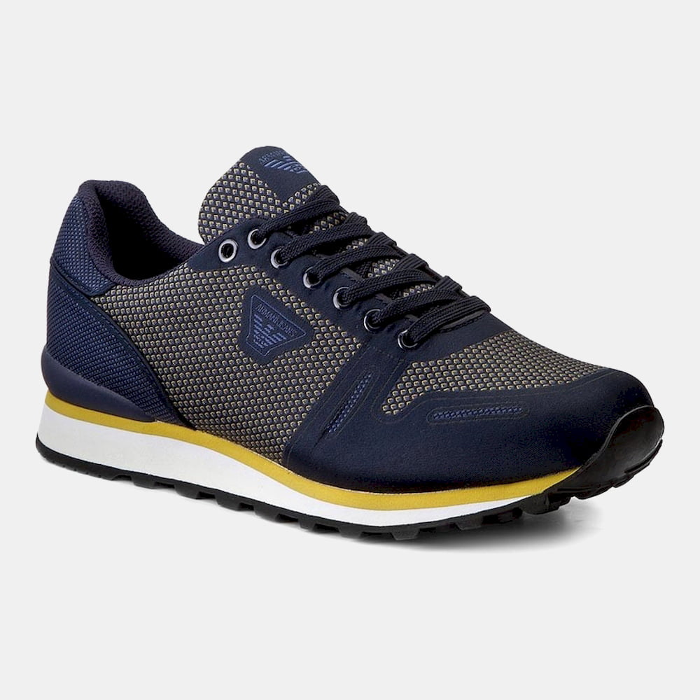 Armani Sapatilhas Sneakers Shoes 5026 7a429 Navy Yell Navy Amarelo Shot2