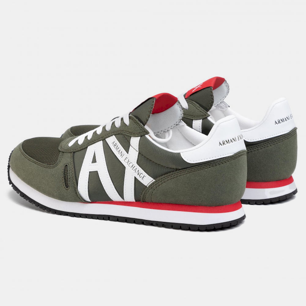 Armani Sapatilhas Sneakers Shoes X017 Xv028 Green W Re Verde Branco Vermelho Shot8