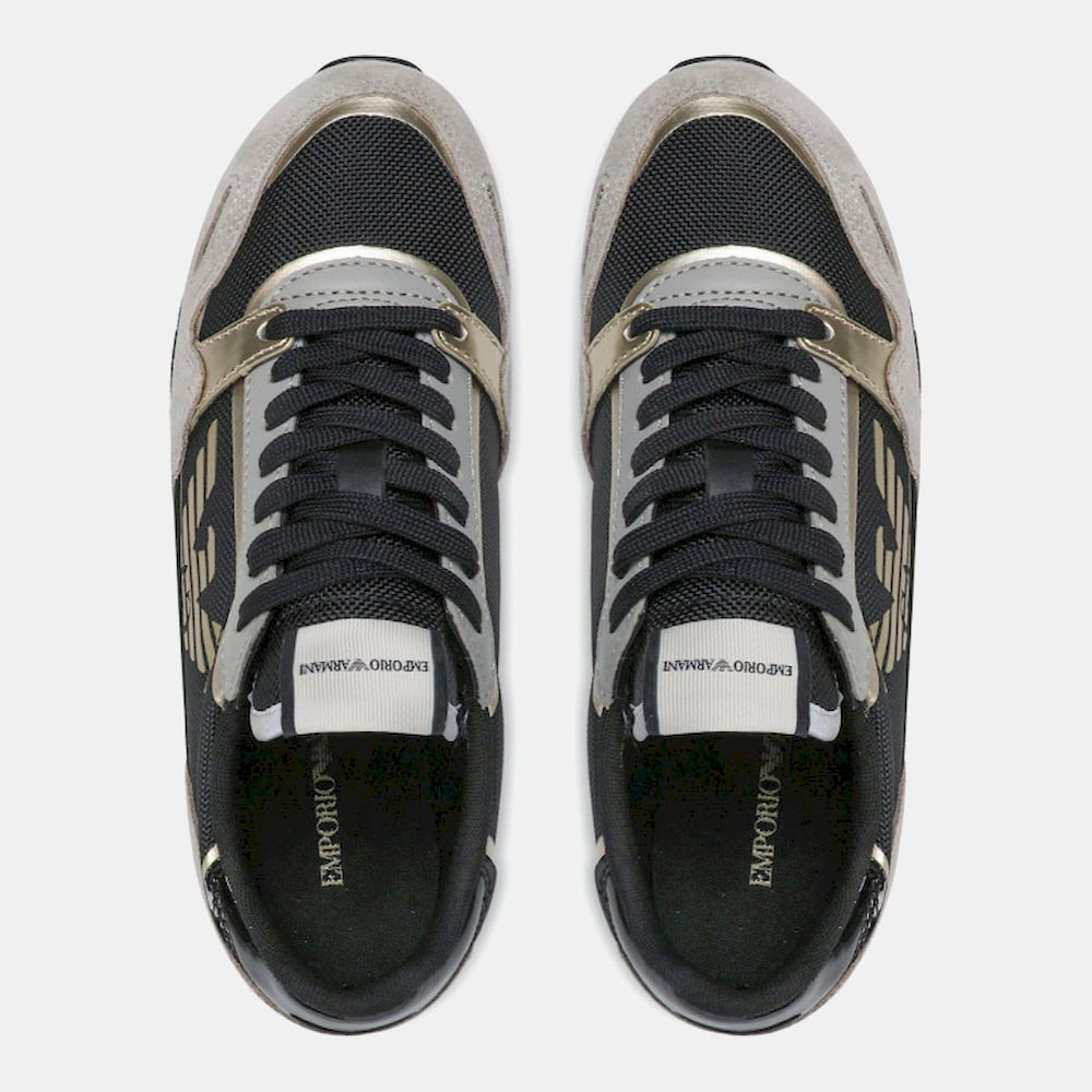 Armani Sapatilhas Sneakers Shoes X058 Xn042 Blk Platin Preto Platin Shot8