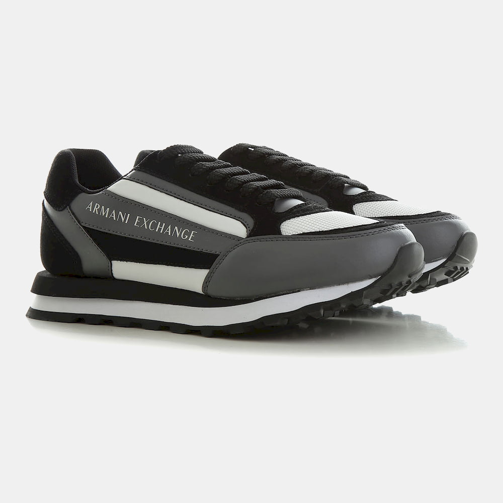 Armani Sapatilhas Sneakers Shoes X101 Xv294 Blk Gry Preto Cinza1 Resultado
