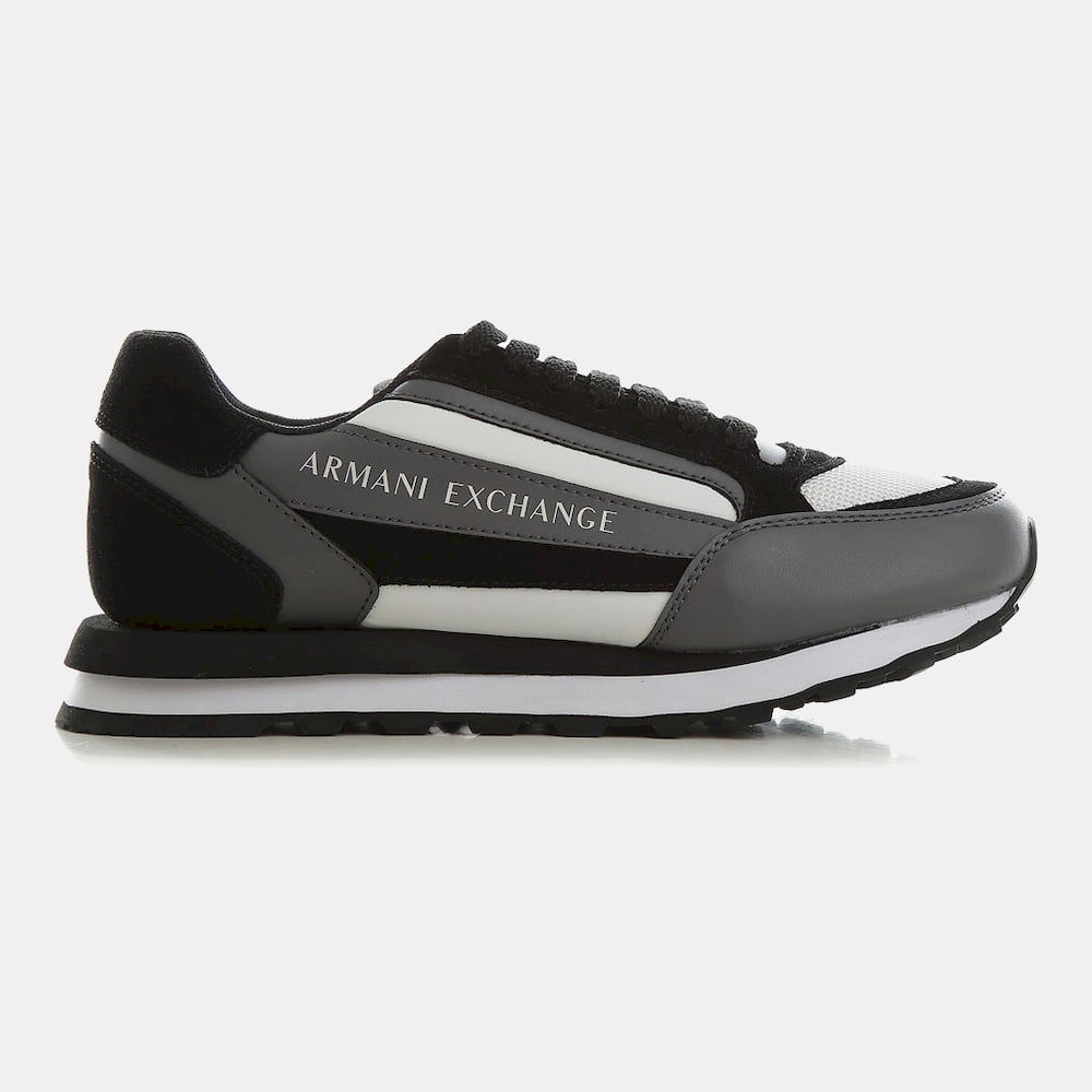Armani Sapatilhas Sneakers Shoes X101 Xv294 Blk Gry Preto Cinza2 Resultado