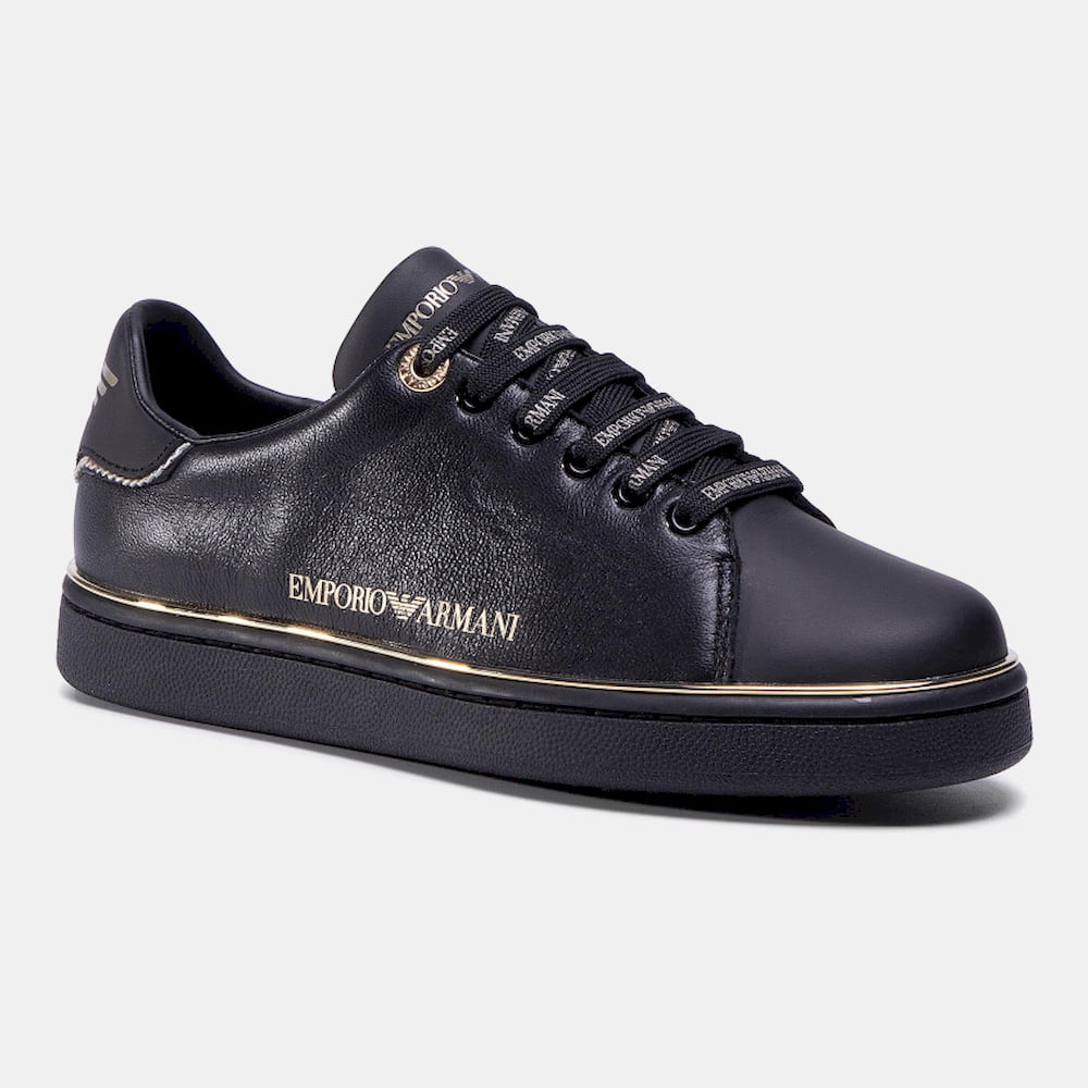 Armani Sapatilhas Sneakers Shoes X103 Xm530 Blk Gold Preto Ouro Shot2