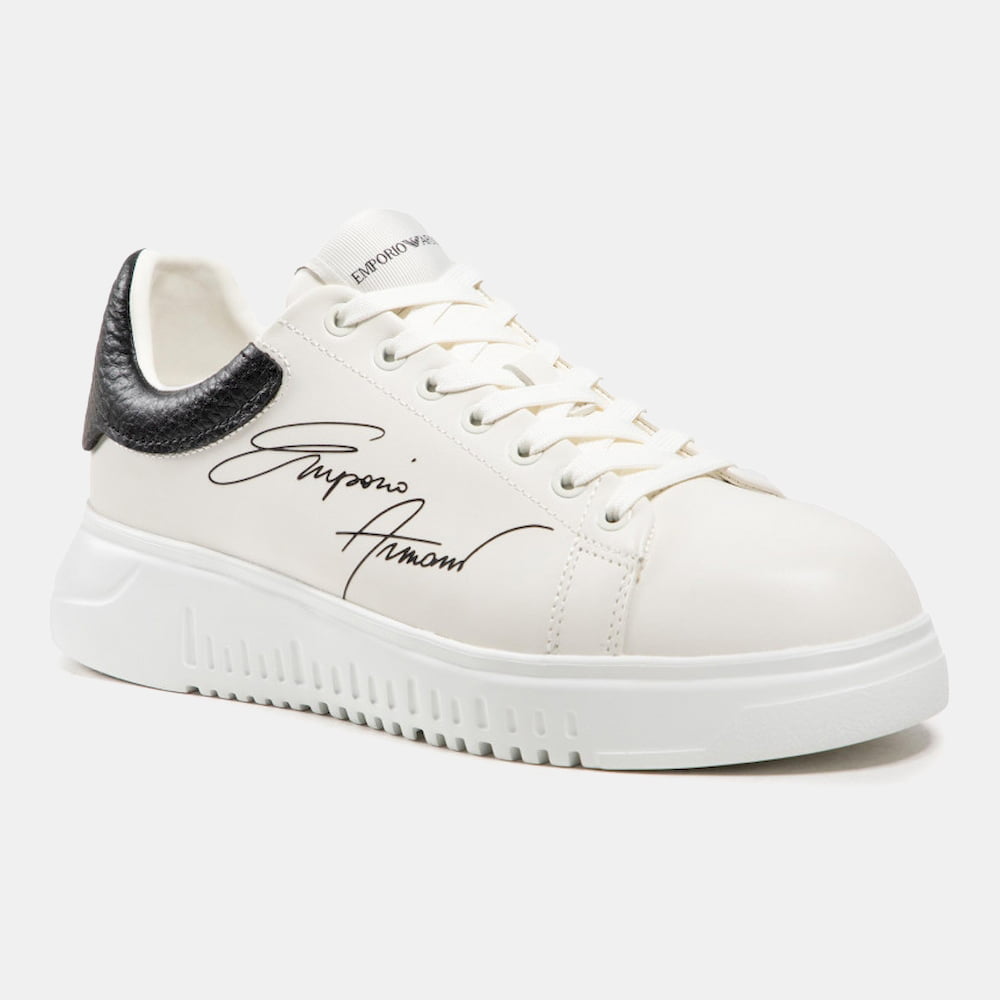 Armani Sapatilhas Sneakers Shoes X264 Xm670 Whi Black Branco Preto Shot10 Resultado