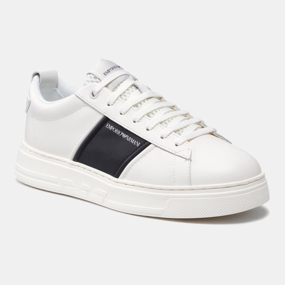 Armani Sapatilhas Sneakers Shoes X287 Xn010 Whi Black Branco Preto Shot10 Resultado