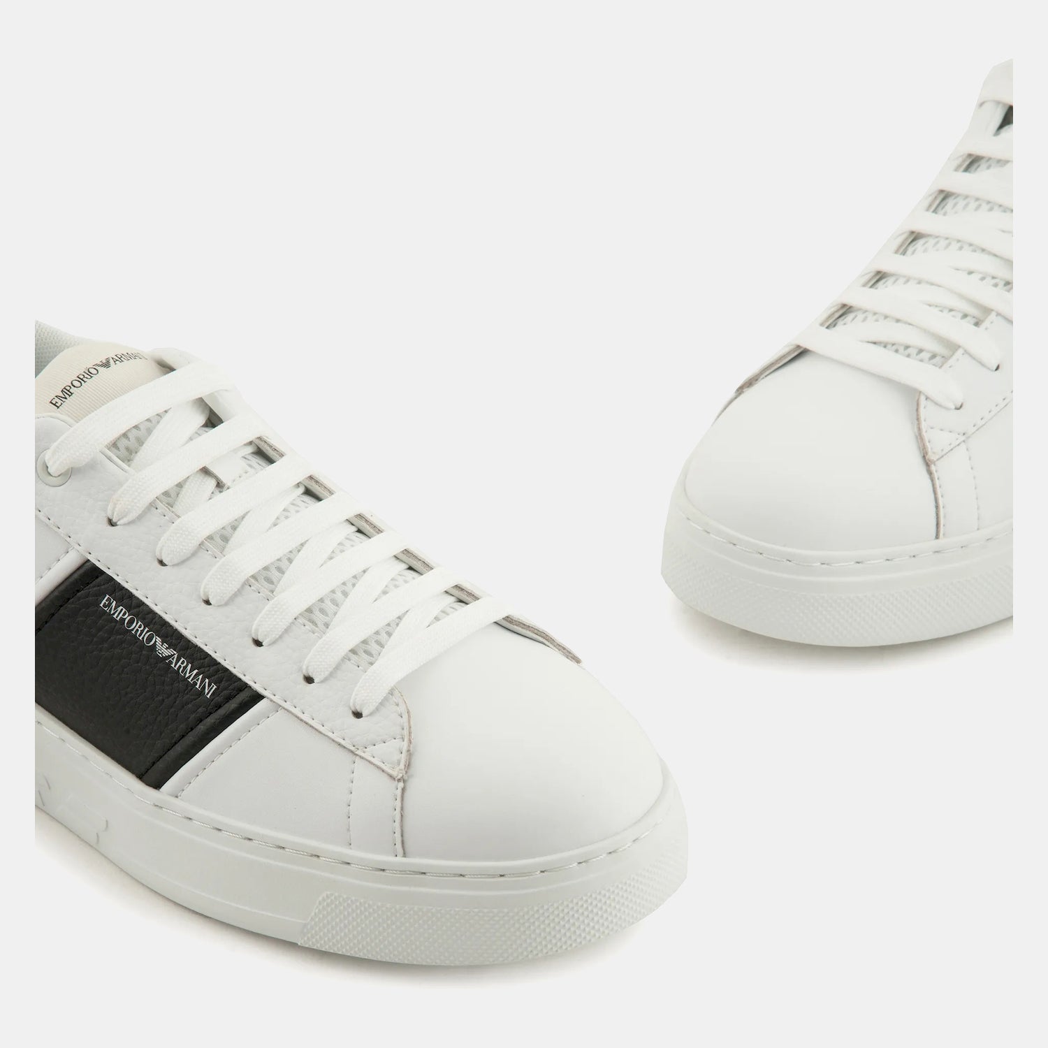 Armani Sapatilhas Sneakers Shoes X4x570 Xn840 Whi Black Branco Preto_shot4