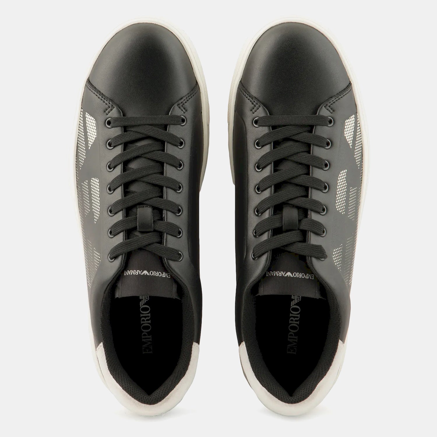 Armani Sapatilhas Sneakers Shoes X4x598 Xr098 Blk White Preto Branco_shot1