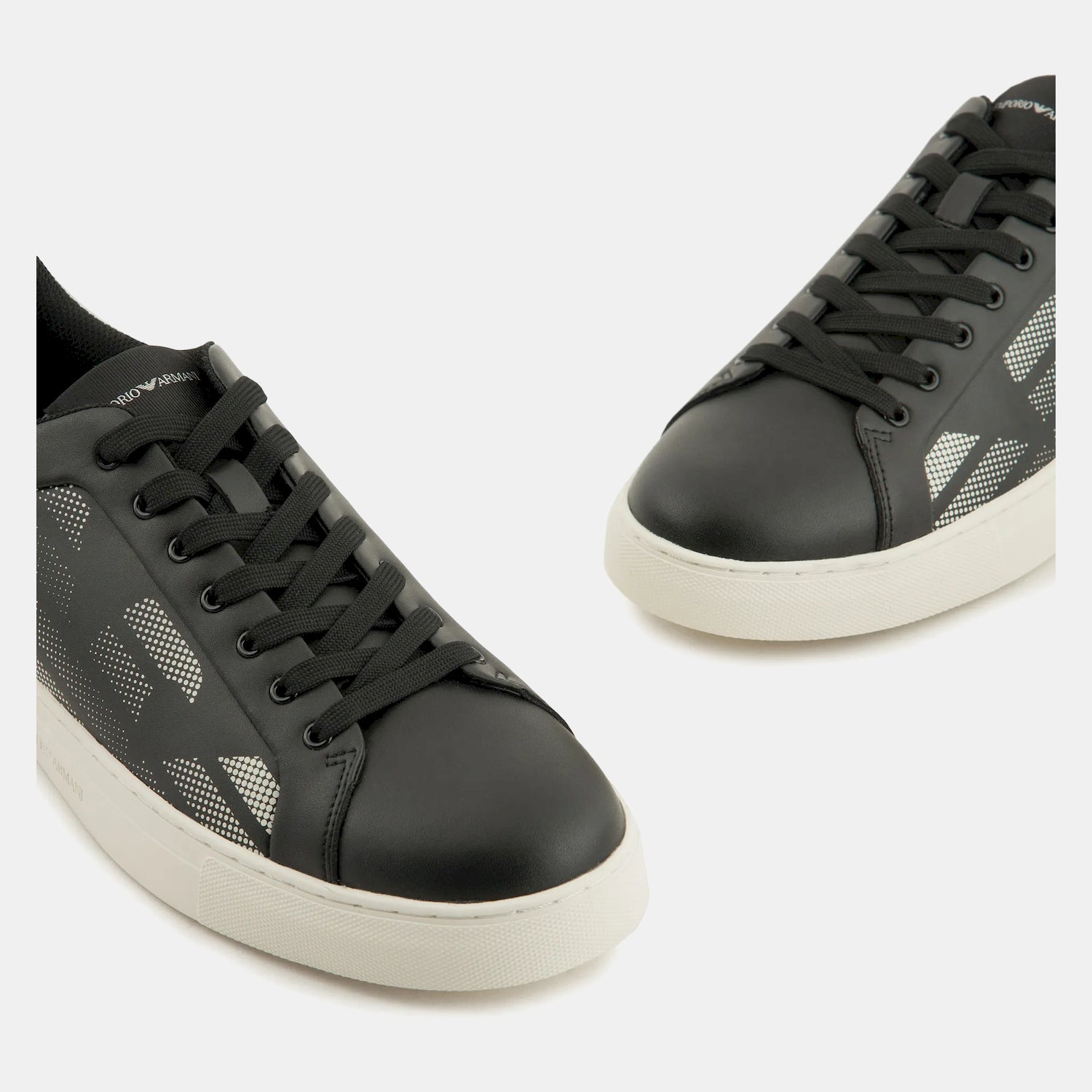 Armani Sapatilhas Sneakers Shoes X4x598 Xr098 Blk White Preto Branco_shot2