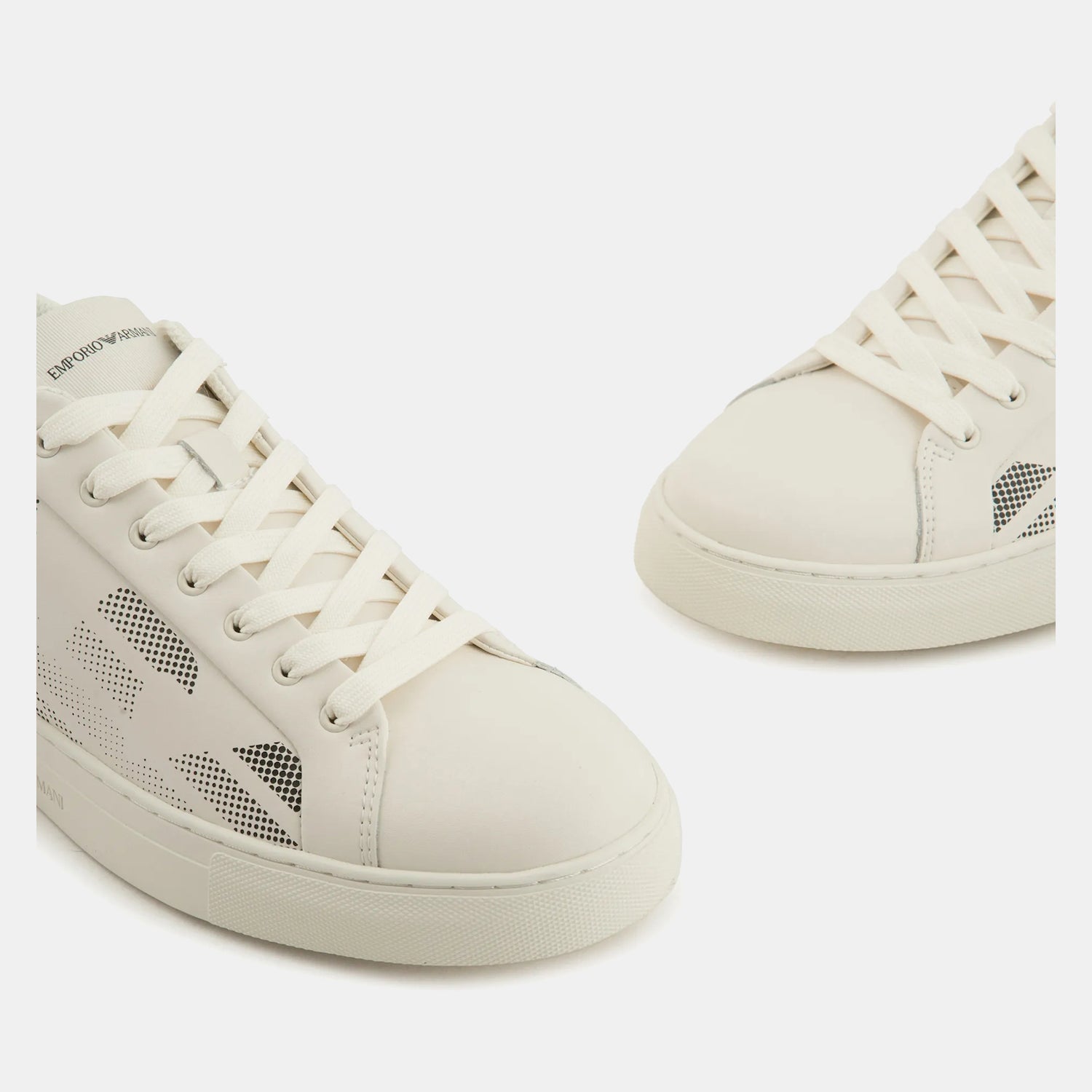 Armani Sapatilhas Sneakers Shoes X4x598 Xr098 Whi Black Branco Preto_shot4