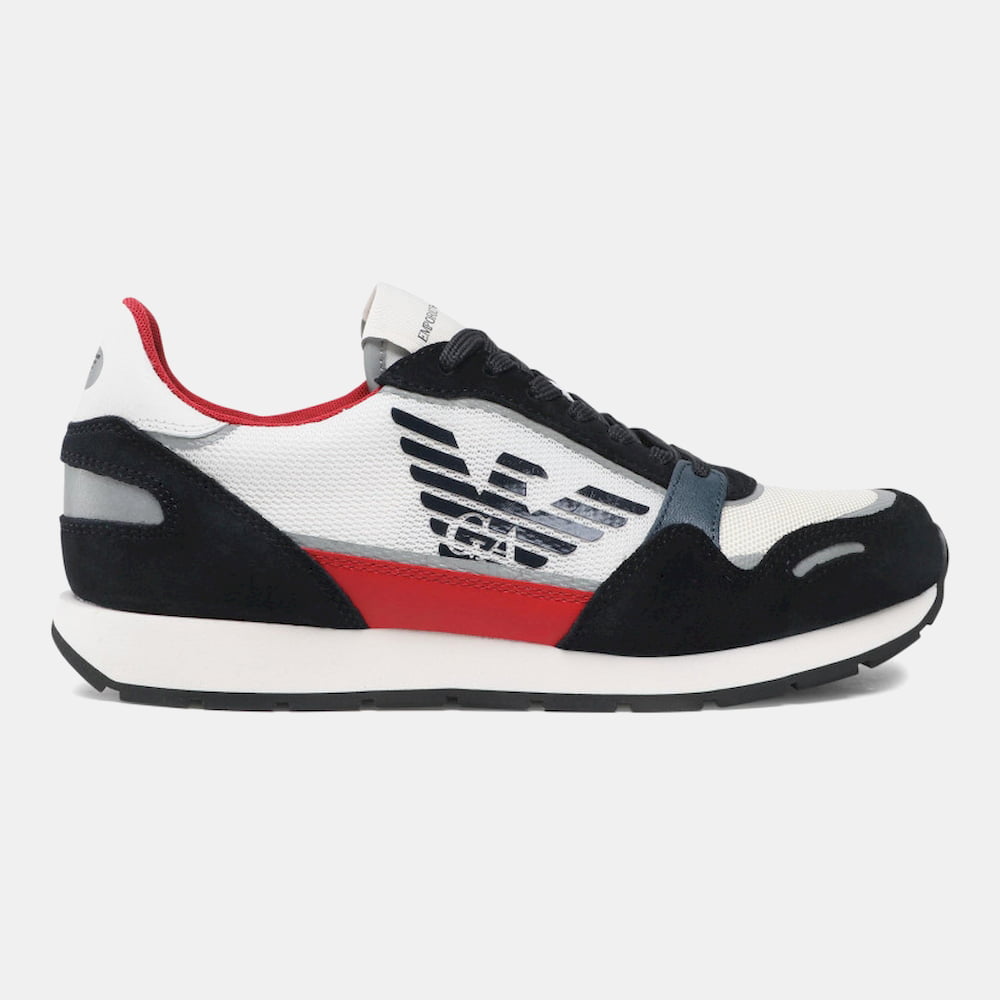 Armani Sapatilhas Sneakers Shoes X537 Xm678 Whi Nvy Re Branco Navy Vermelho2 Resultado