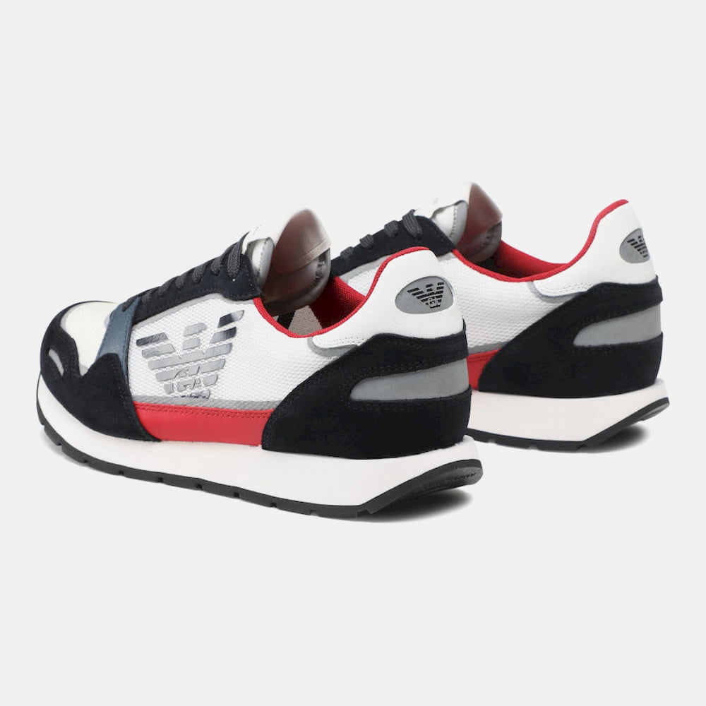Armani Sapatilhas Sneakers Shoes X537 Xm678 Whi Nvy Re Branco Navy Vermelho3 Resultado