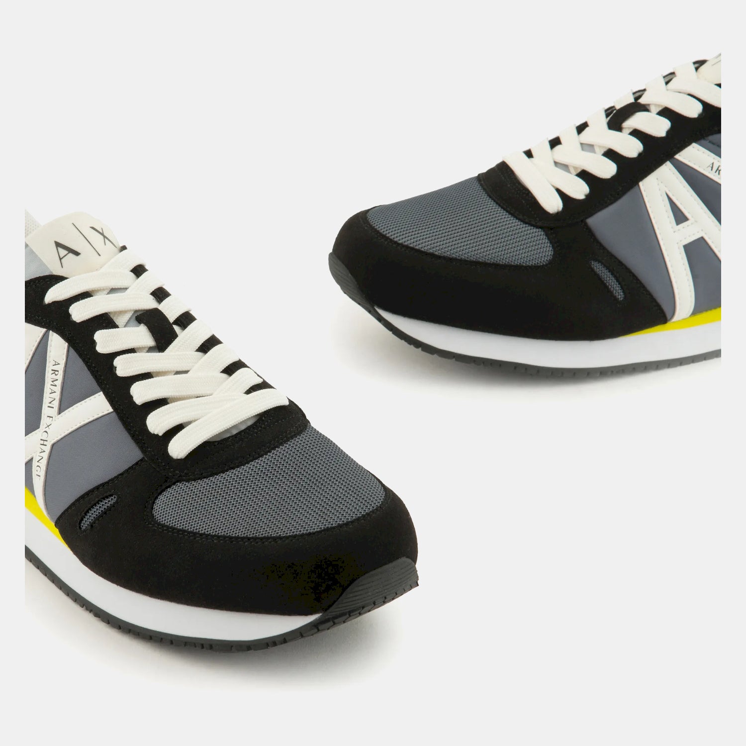 Armani Sapatilhas Sneakers Shoes Xux017 Xv028 Grey Yello Cinza Amarelo_shot3