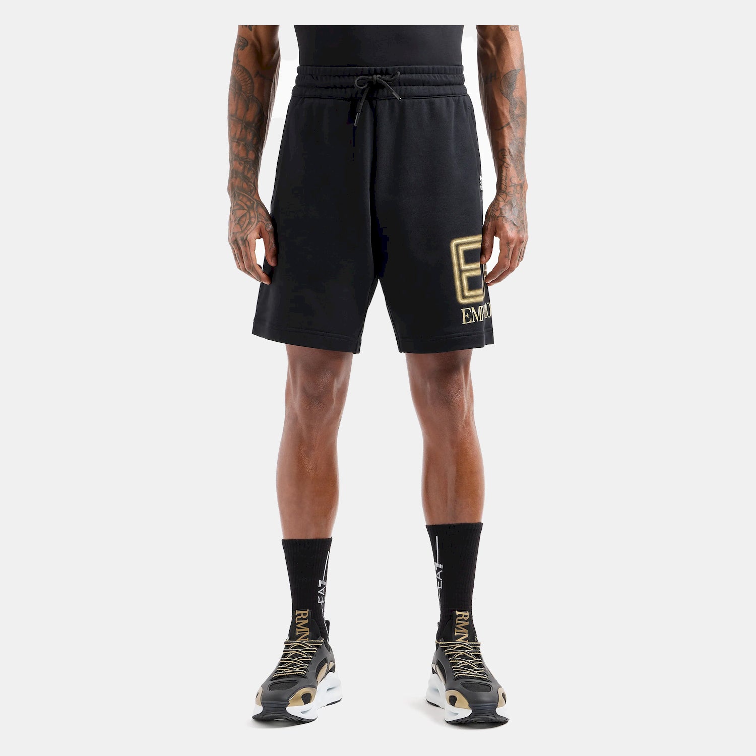 Armani Short Training 3dps76 Pjshz Blk Gold Preto Ouro_shot1