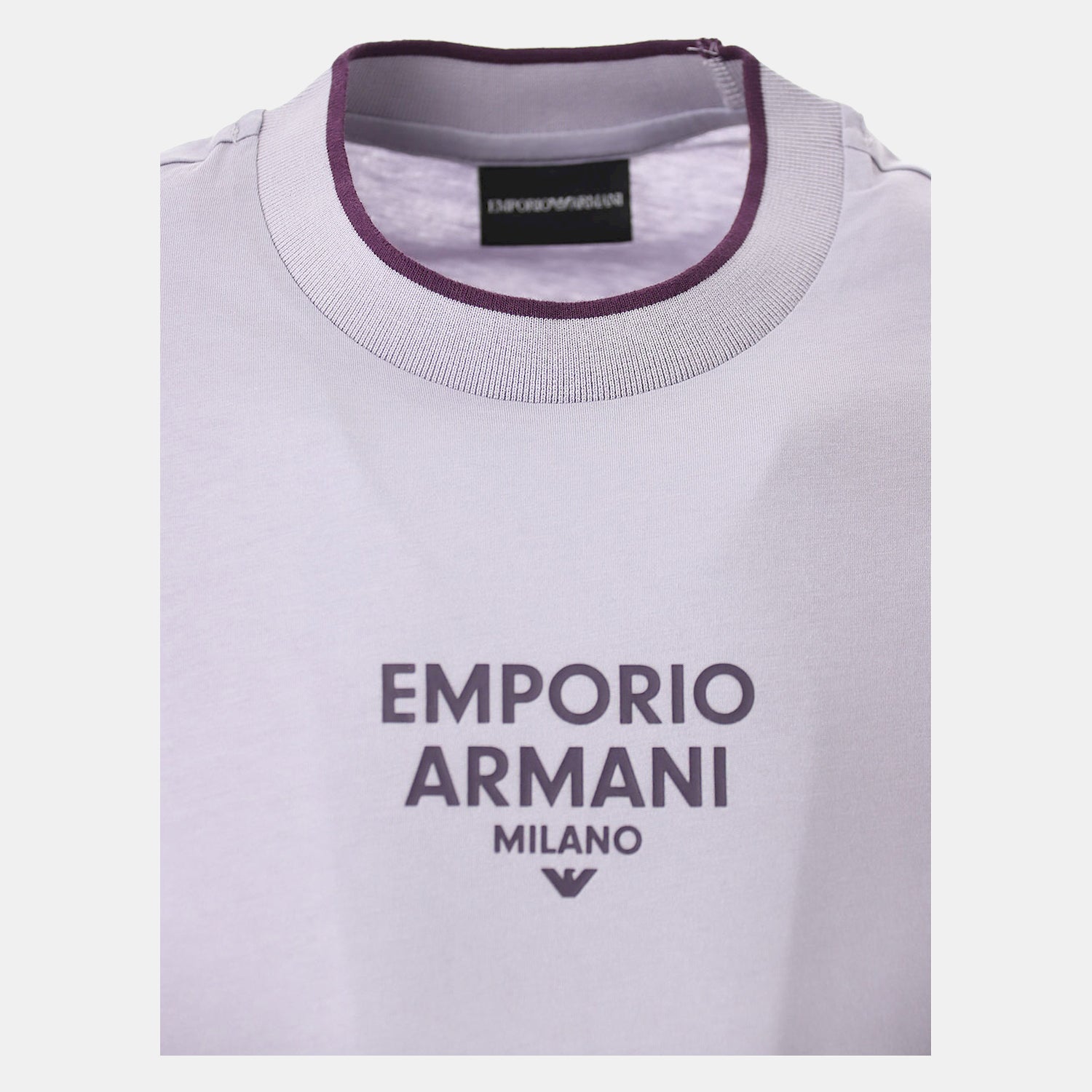 Armani T Shirt 3d1t73 1jpzz Lilac Lilás_shot3