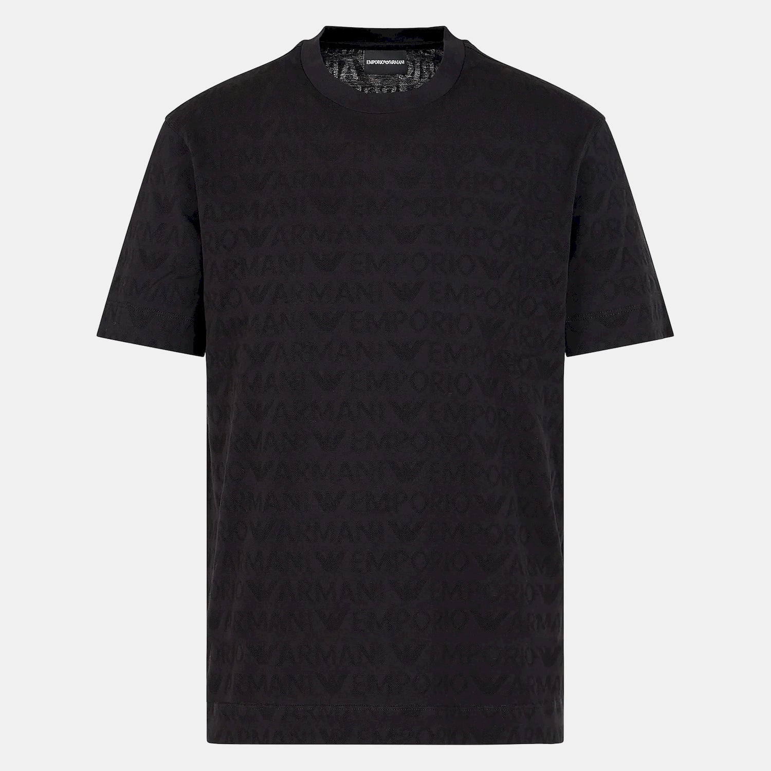 Armani T Shirt 3d1th5 1jorz Black.logo Preto_shot2