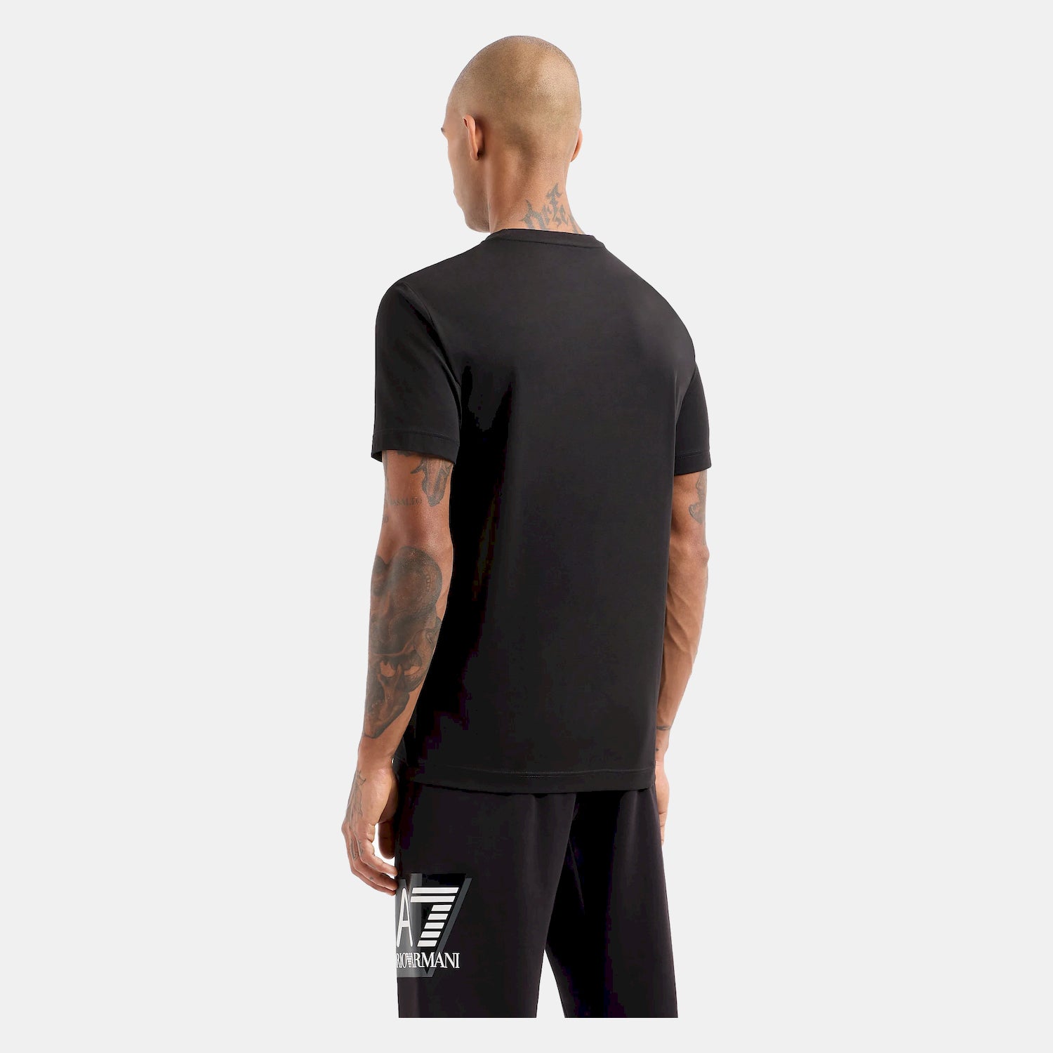 Armani T Shirt 3dpt81 Pjm9z Black Preto_shot2