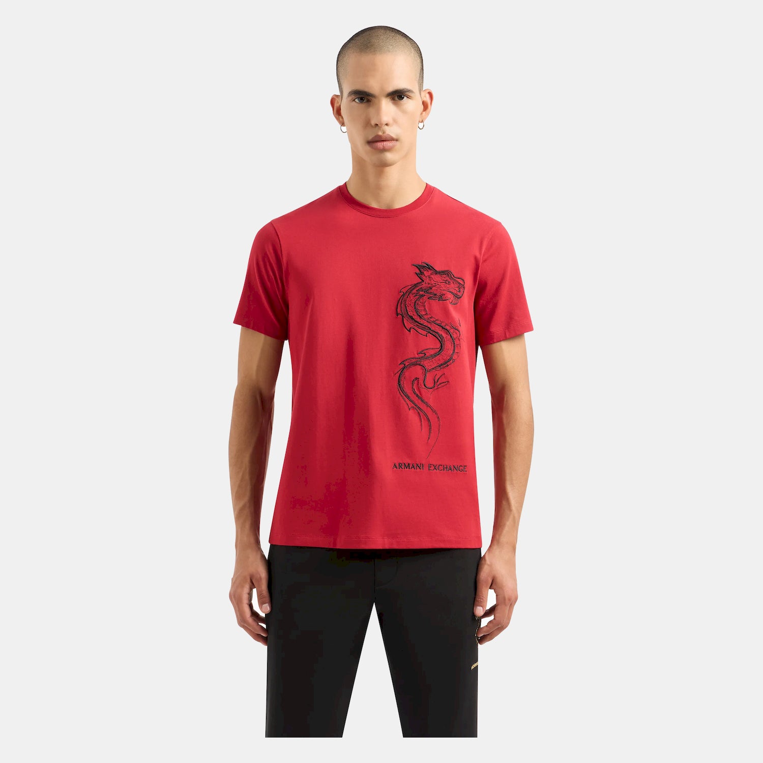 Armani T Shirt 3dztdd Zj9jz Red Vermelho_shot4