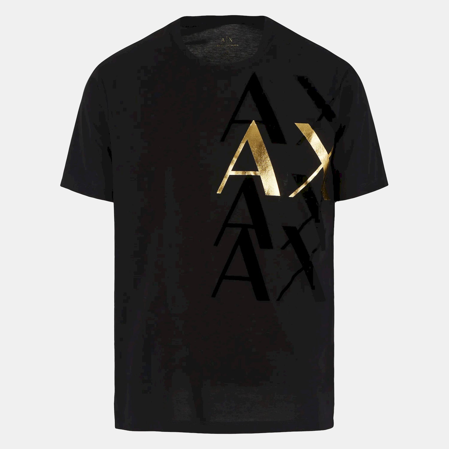 Armani T Shirt 3dztsc Zj9az Blk Gold Preto Ouro_shot2