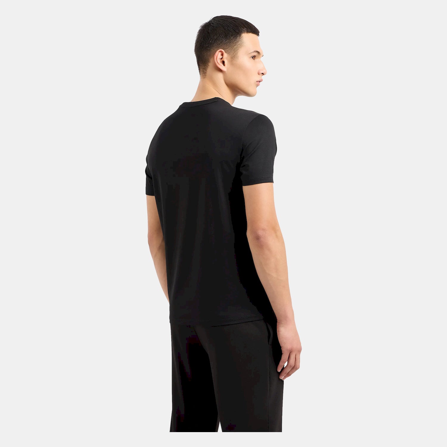 Armani T Shirt 3dztsd Zj9az Black Preto_shot1