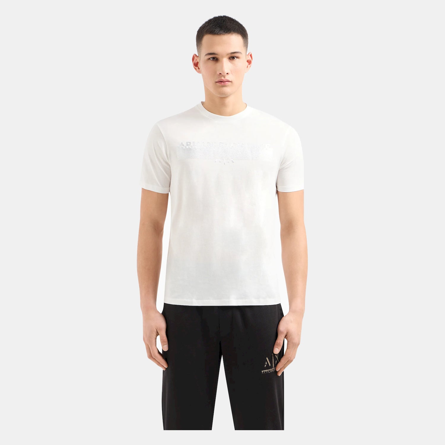 Armani T Shirt 3dztsd Zj9az White Branco_shot5