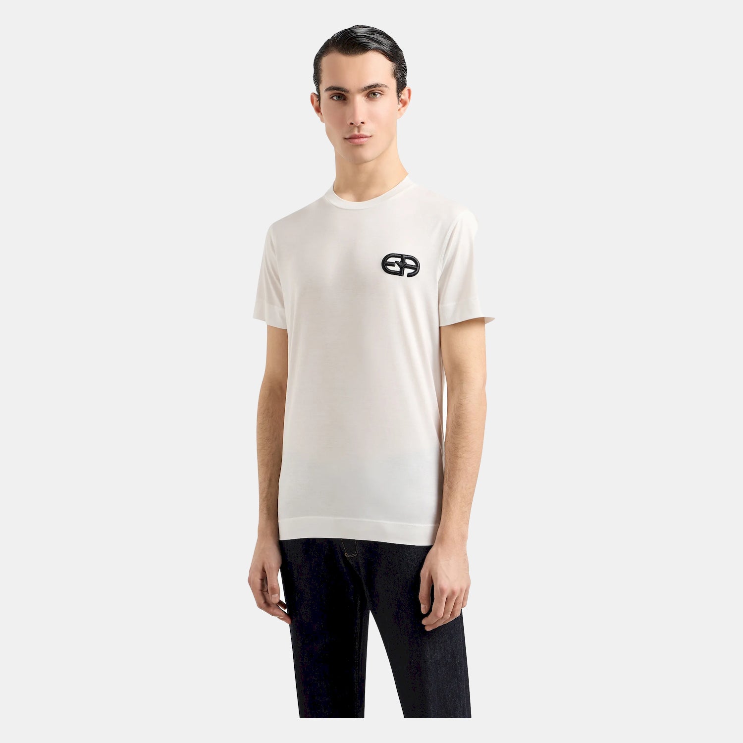 Armani T Shirt 8n1tf5 1juvz White Branco_shot1