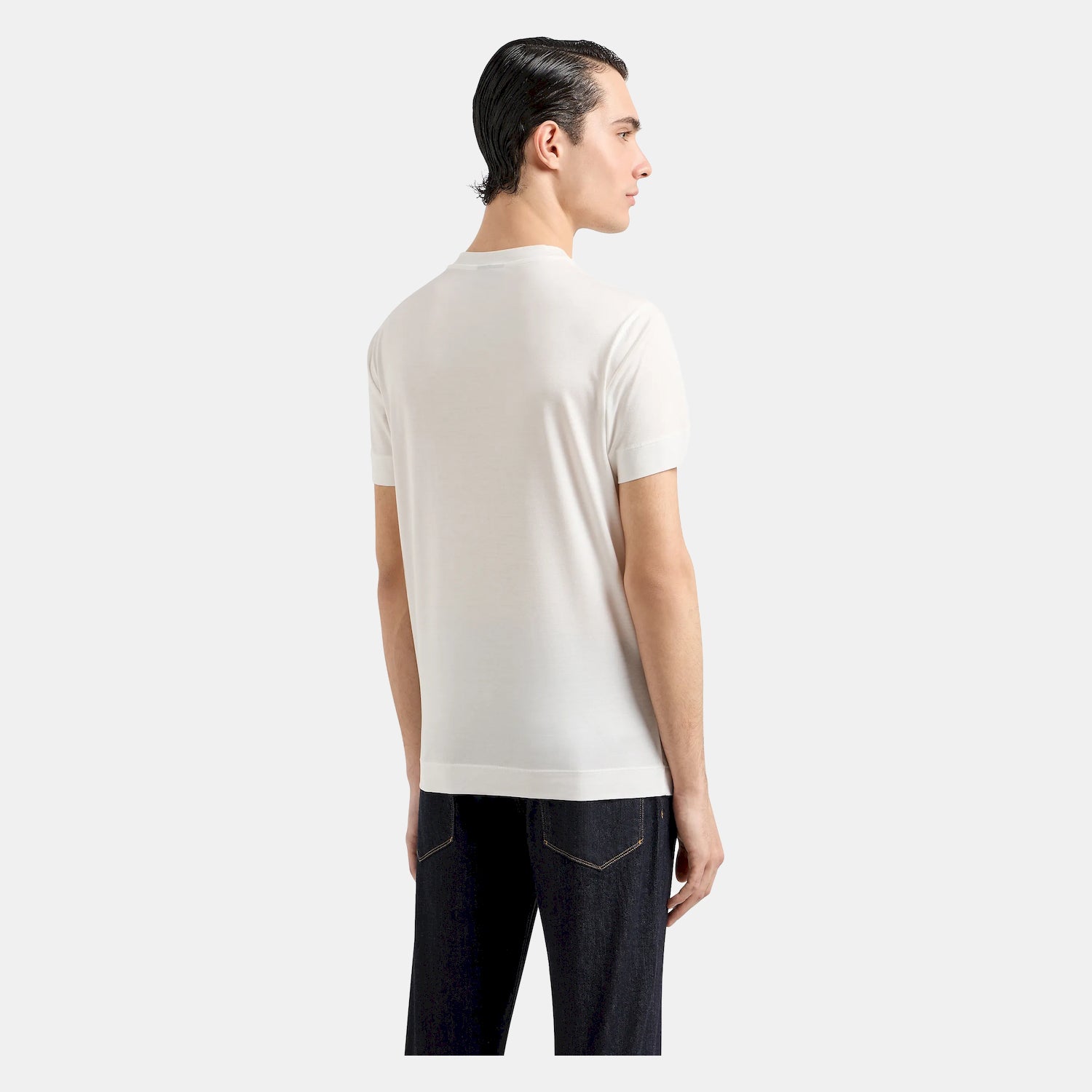 Armani T Shirt 8n1tf5 1juvz White Branco_shot2