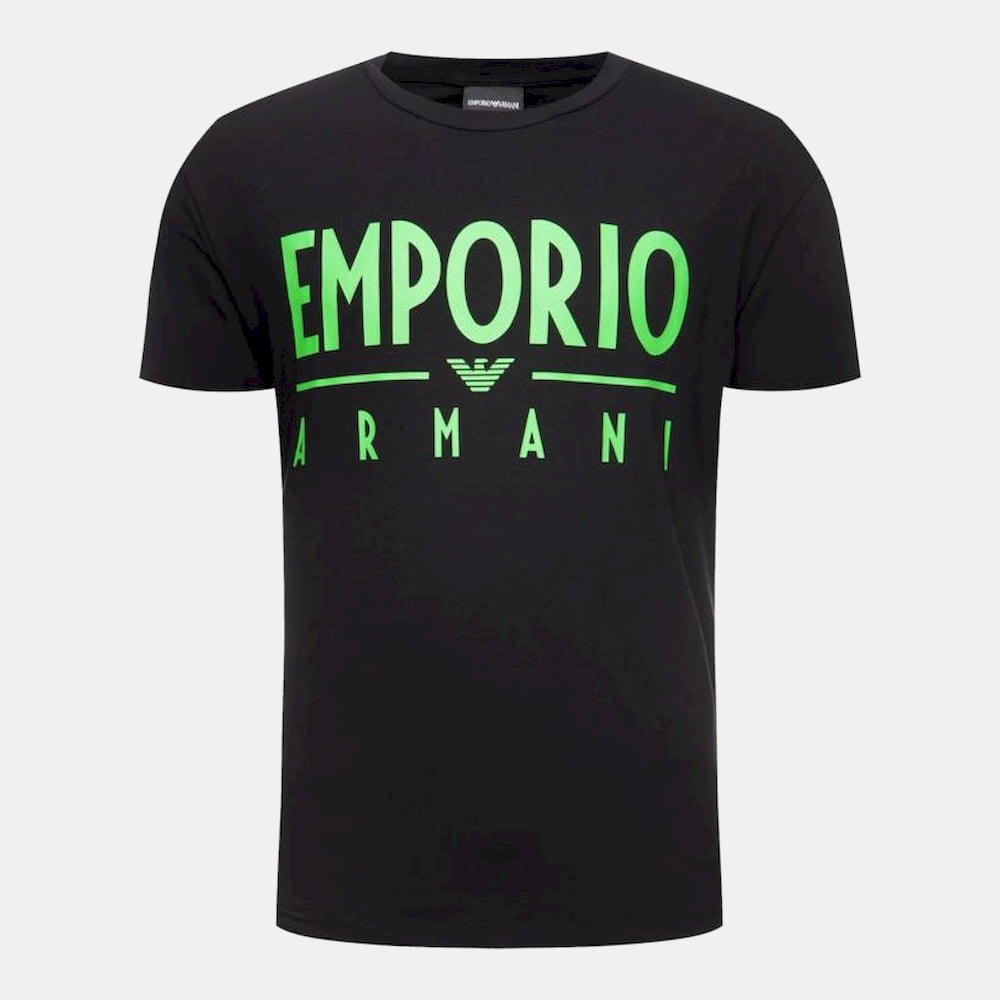 Armani T Shirt Emporio 1t90 1j0az Black Preto Shot2