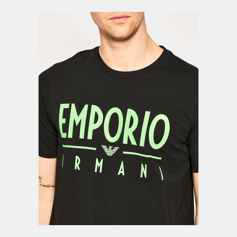 Armani T Shirt Emporio 1t90 1j0az Black Preto Shot6