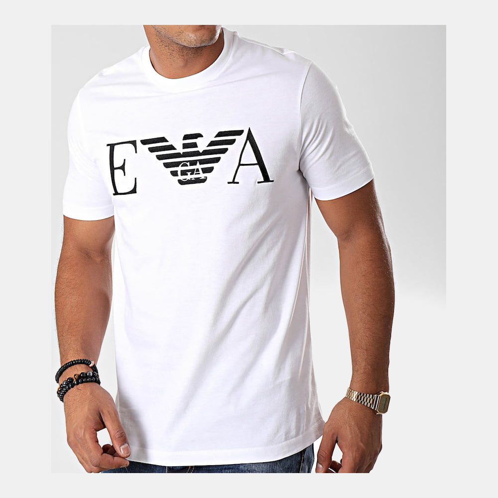 Armani T Shirt Emporio 1tc2 1j00z White Branco Shot2