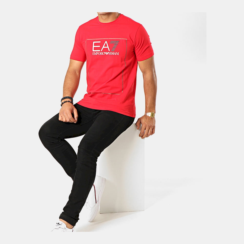 Armani T Shirt Pt09 Pj20z Red Vermelho Shot5