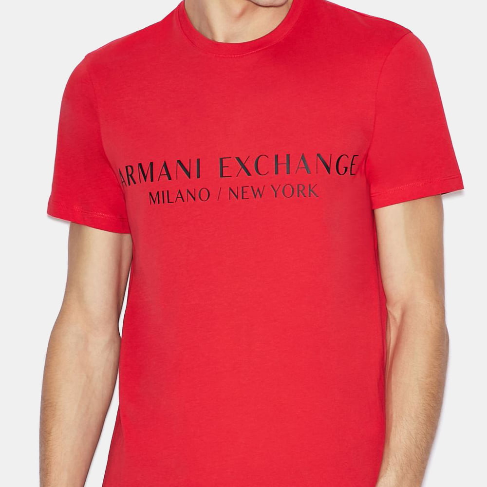 Armani T Shirt Zt72 Z8h4z Red Vermelho Shot9