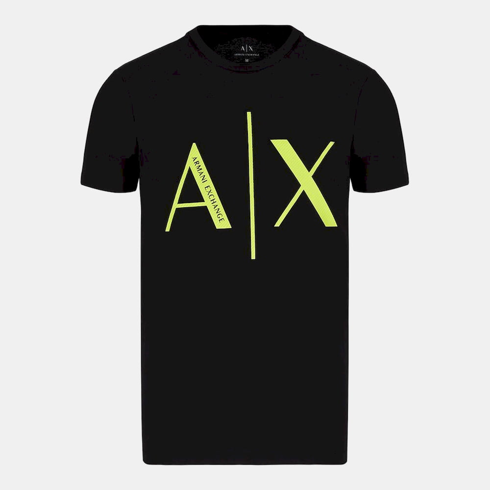 Armani T Shirt Ztag Zj4kz Blk Green Preto Verde Shot2