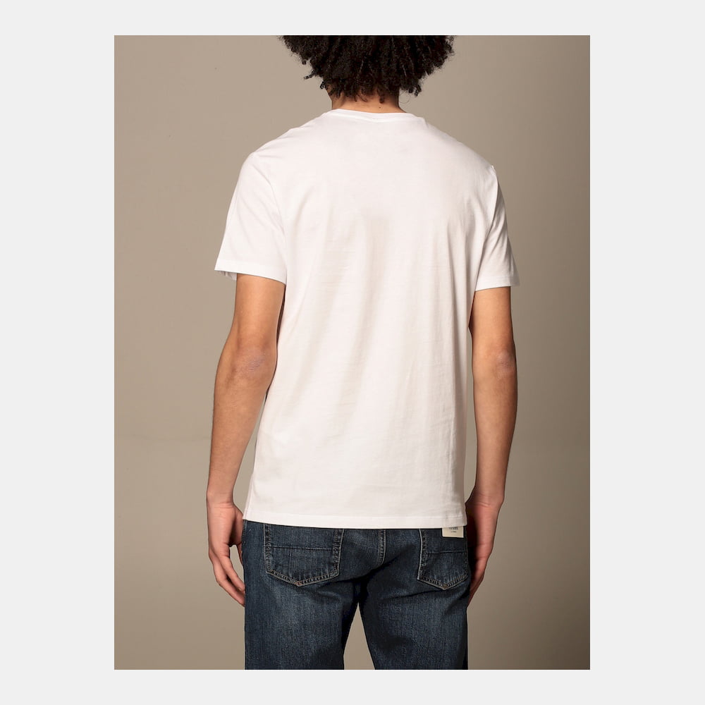 Armani T Shirt Ztag Zj4kz Whi Green Branco Verde Shot4