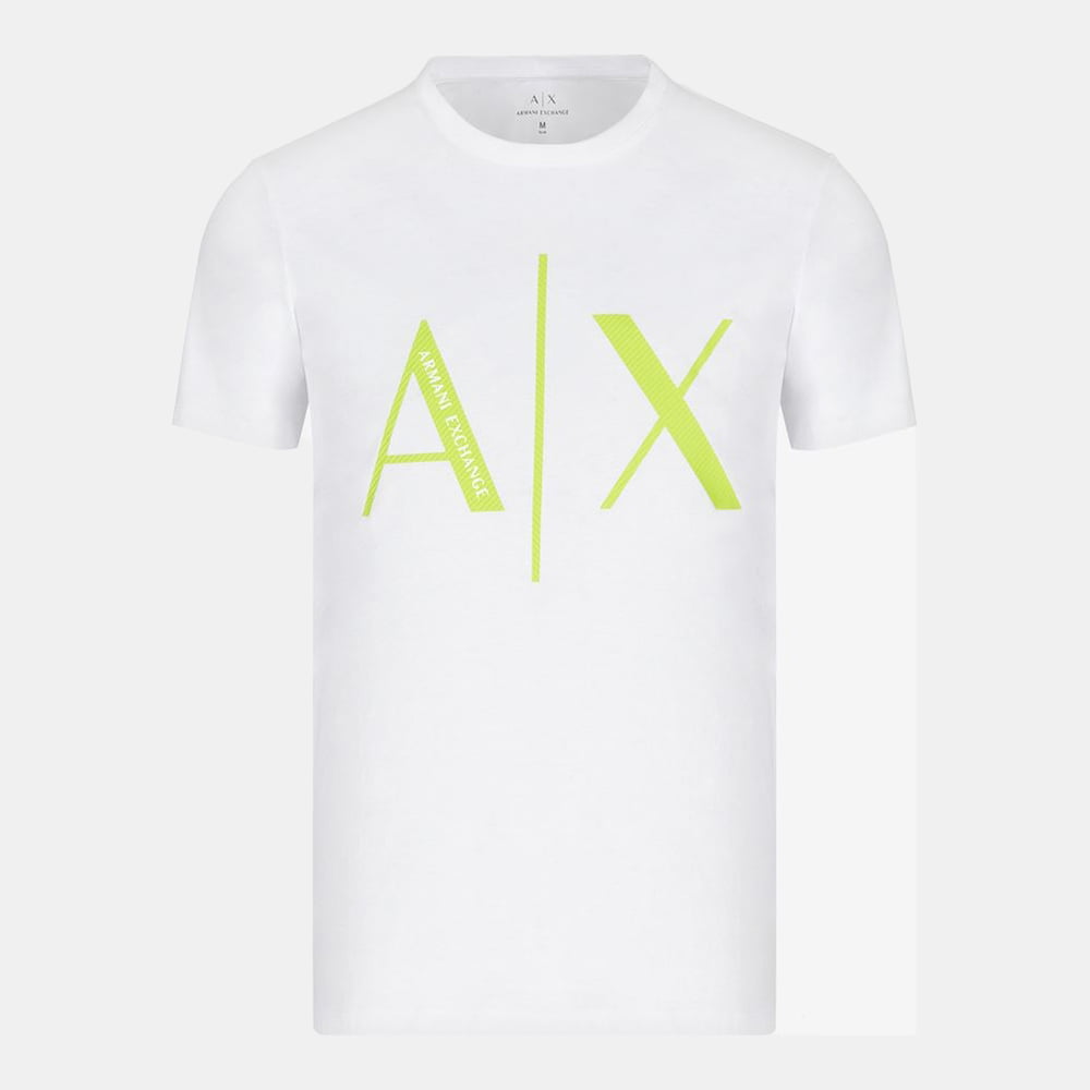 Armani T Shirt Ztag Zj4kz Whi Green Branco Verde Shot8