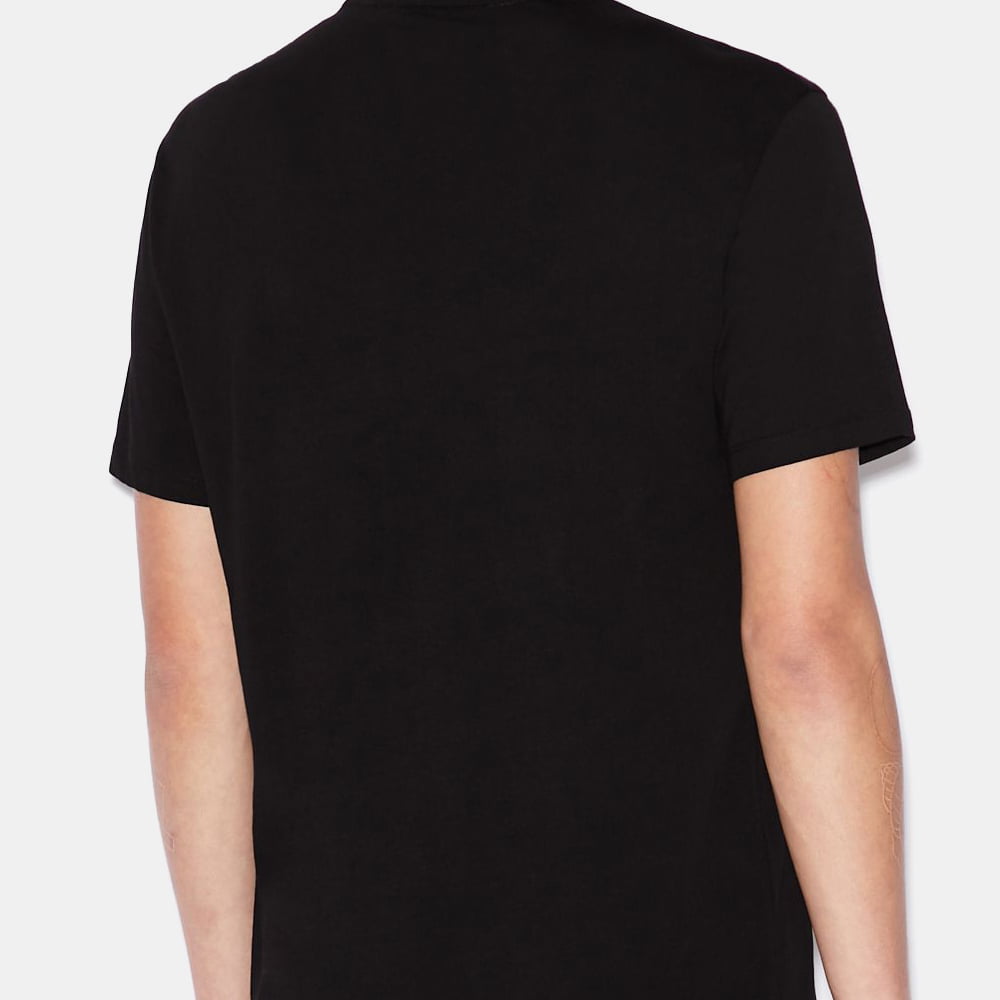 Armani T Shirt Ztfa Zjh4z Black Preto Shot3