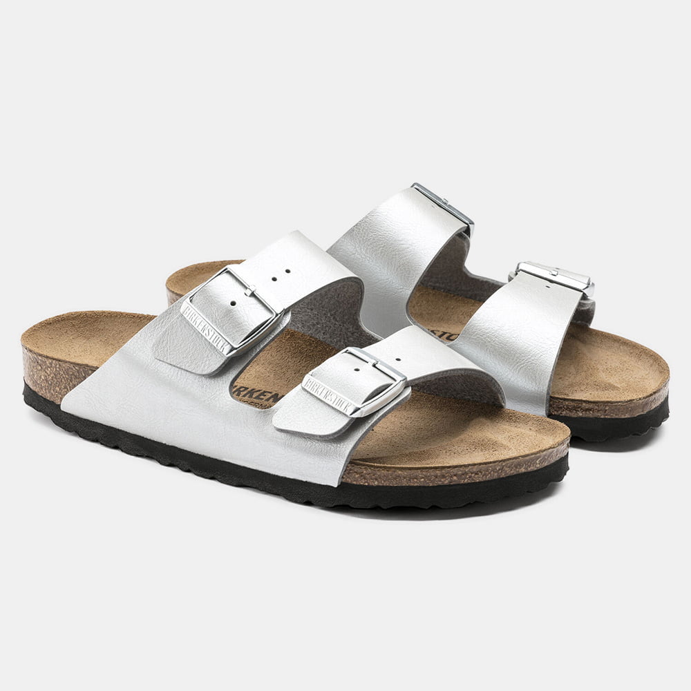 Birkenstock Sandálias Sandals 1009603 Silver Prata Shot4