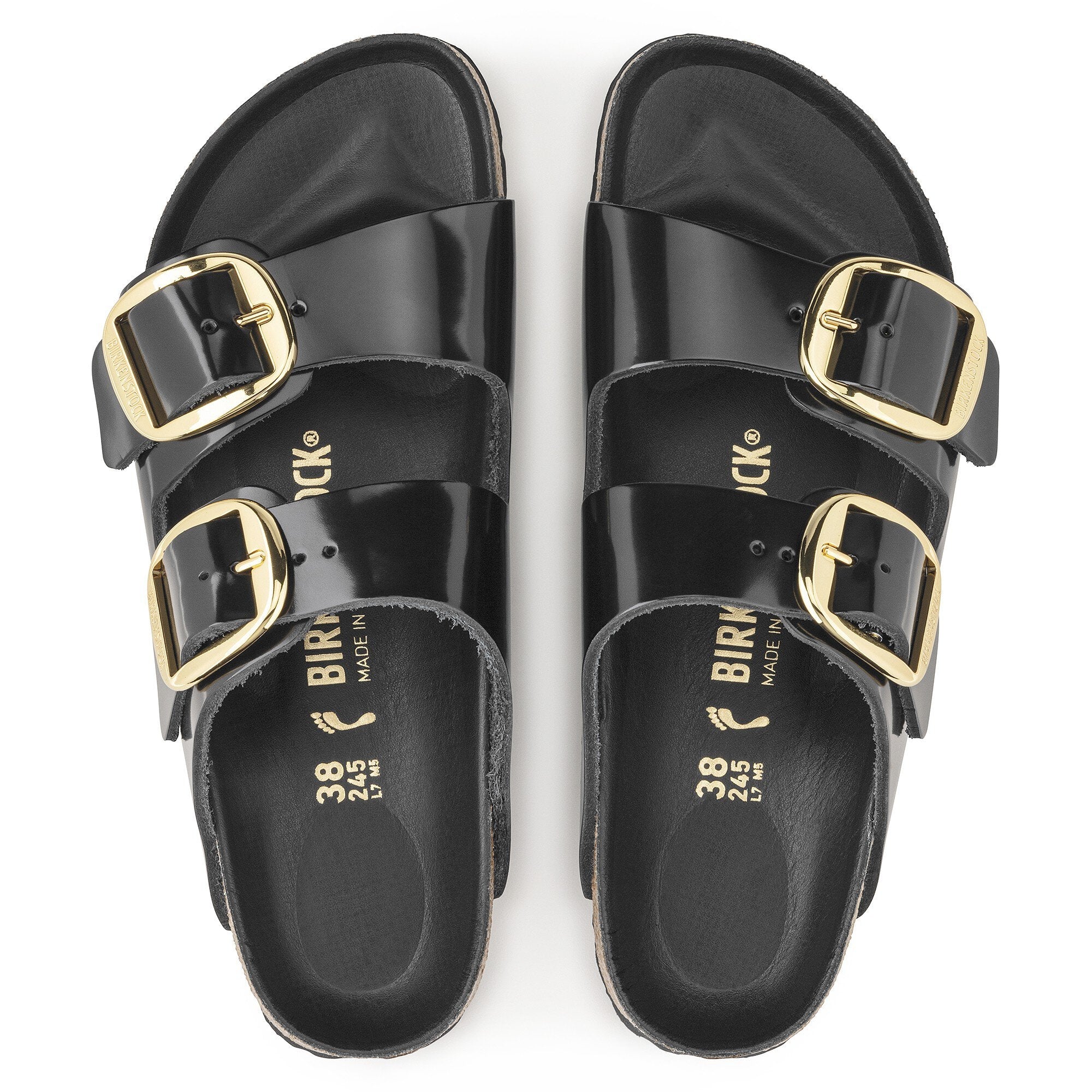 Birkenstock Sandalias Sandals 1021476 Blk Gold Preto Ouro_shot9
