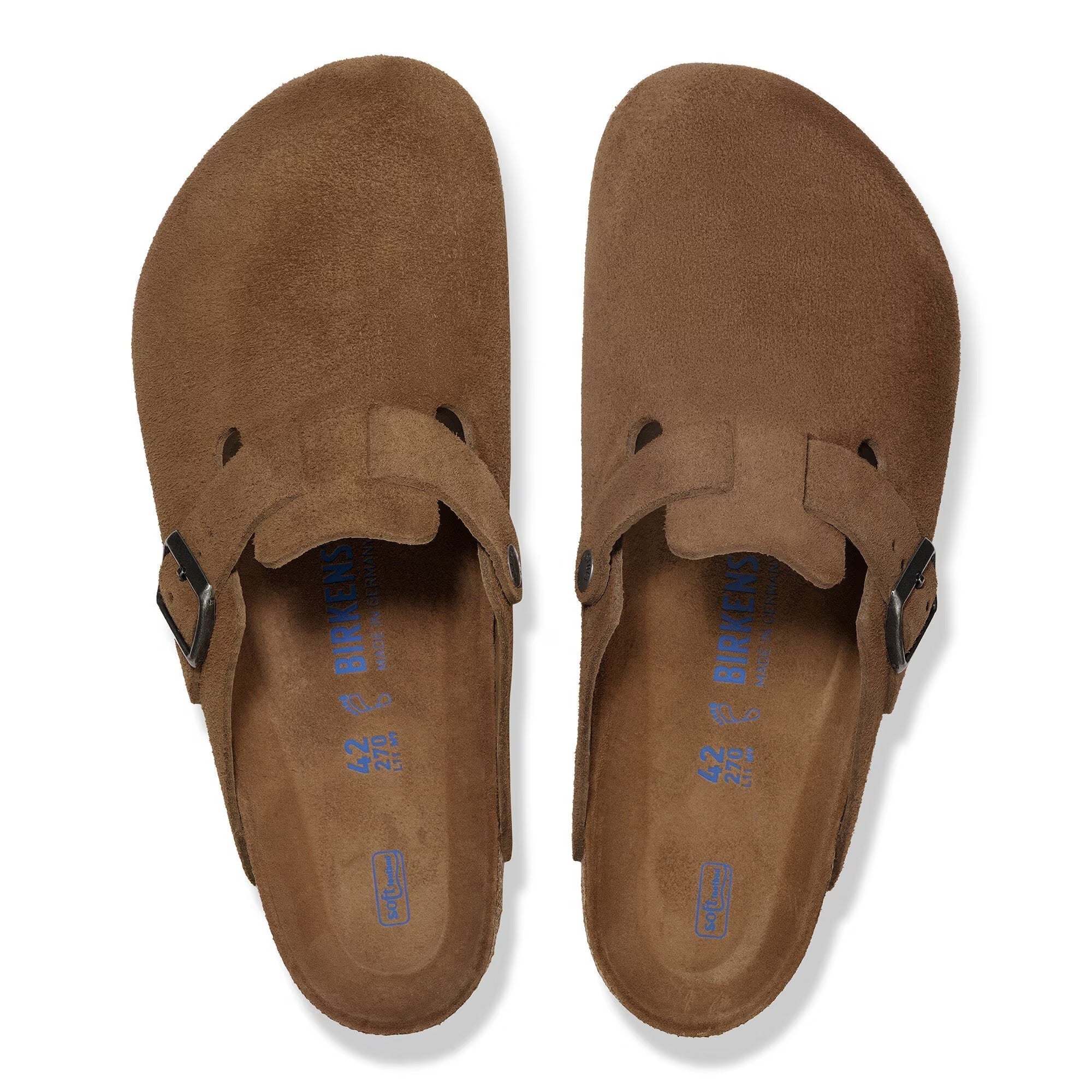 Sandalias Birkenstock Boston Suede Dark T Dark Tea | ZUKY Jeans