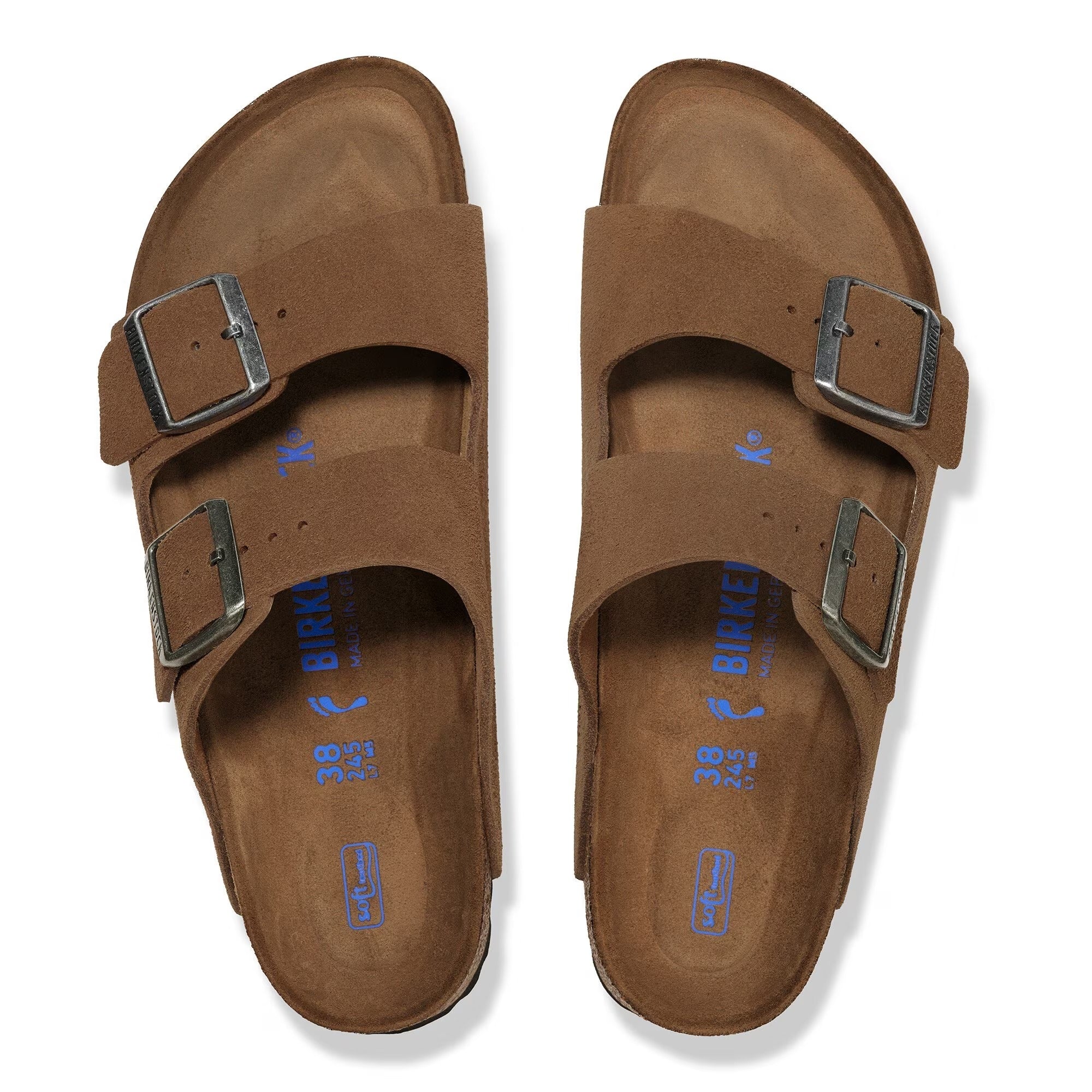 Sandalias Birkenstock Arizona Suede Soft Dark Tea | ZUKY Jeans