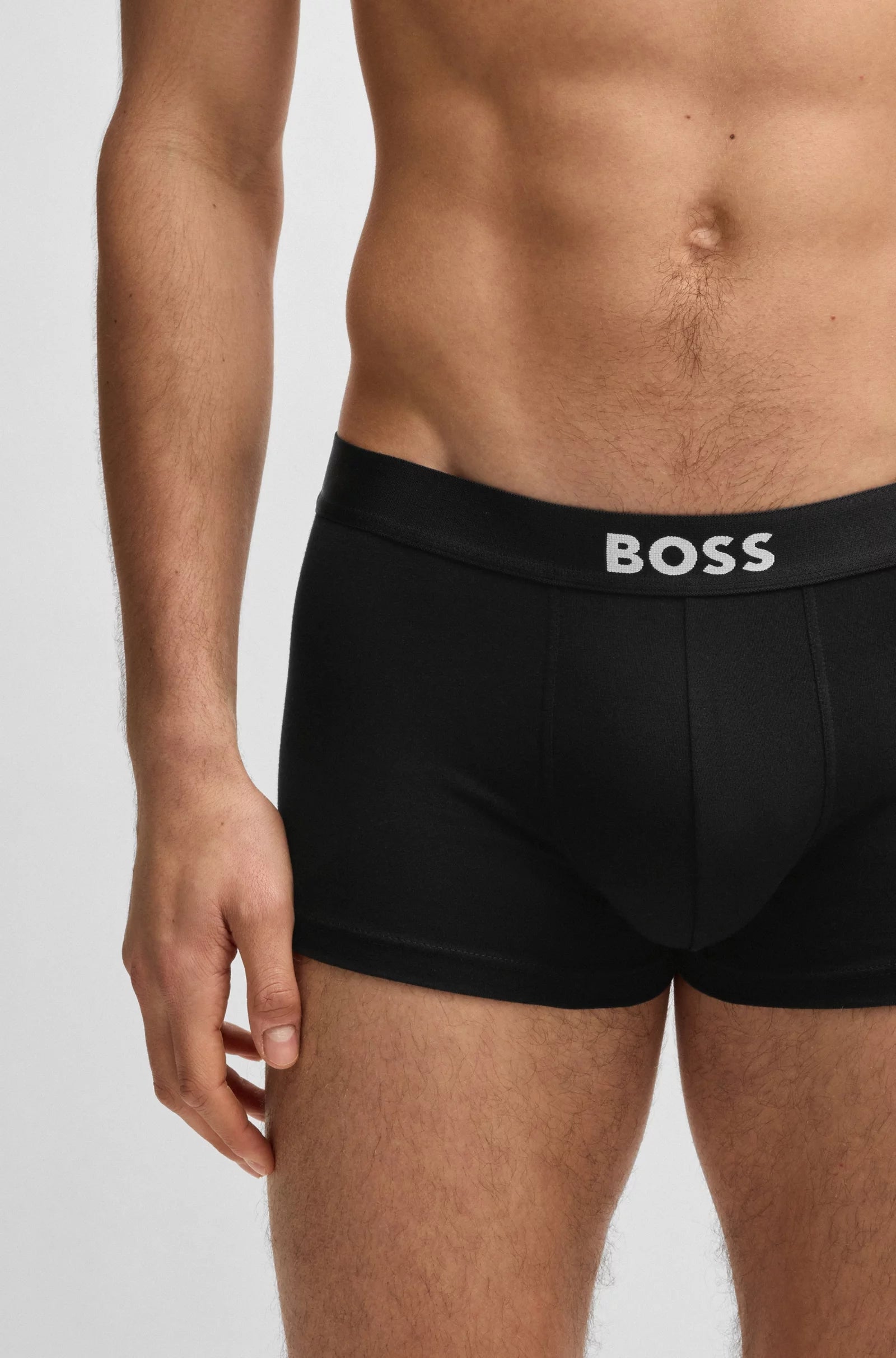 Boss Boxers Boxer Trunk 3p Icon Black Preto_shot2